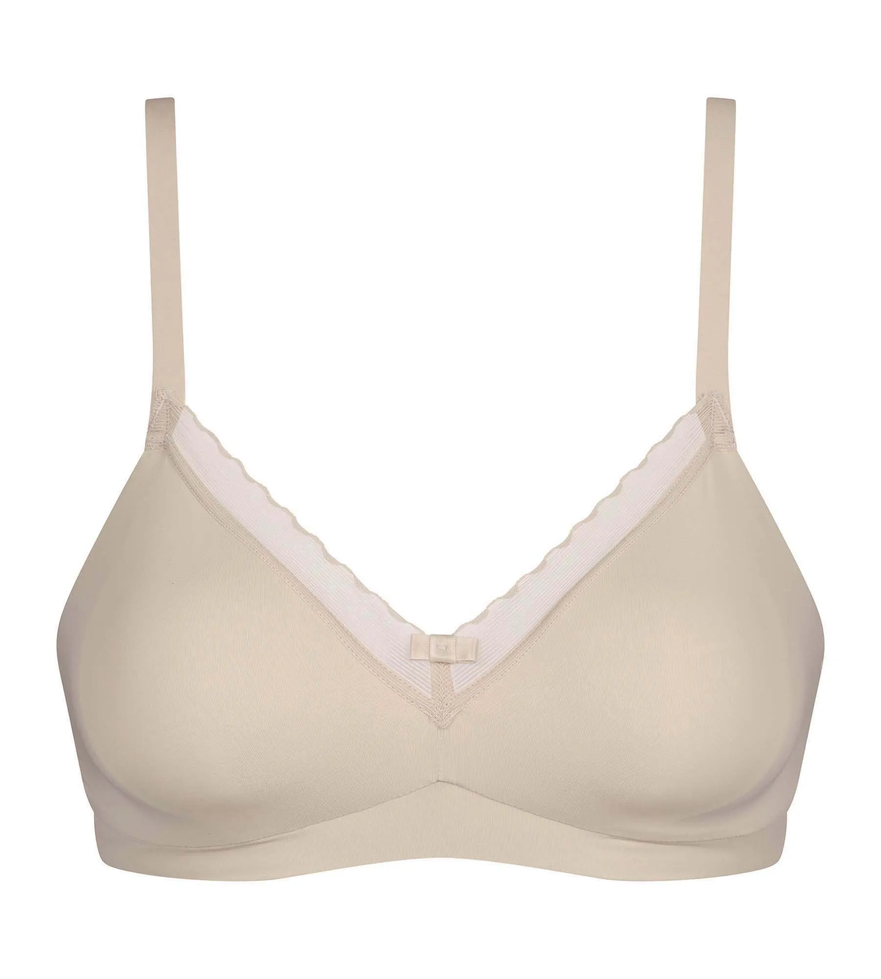 Nude Daily Confort microfiber and tulle underwire bra