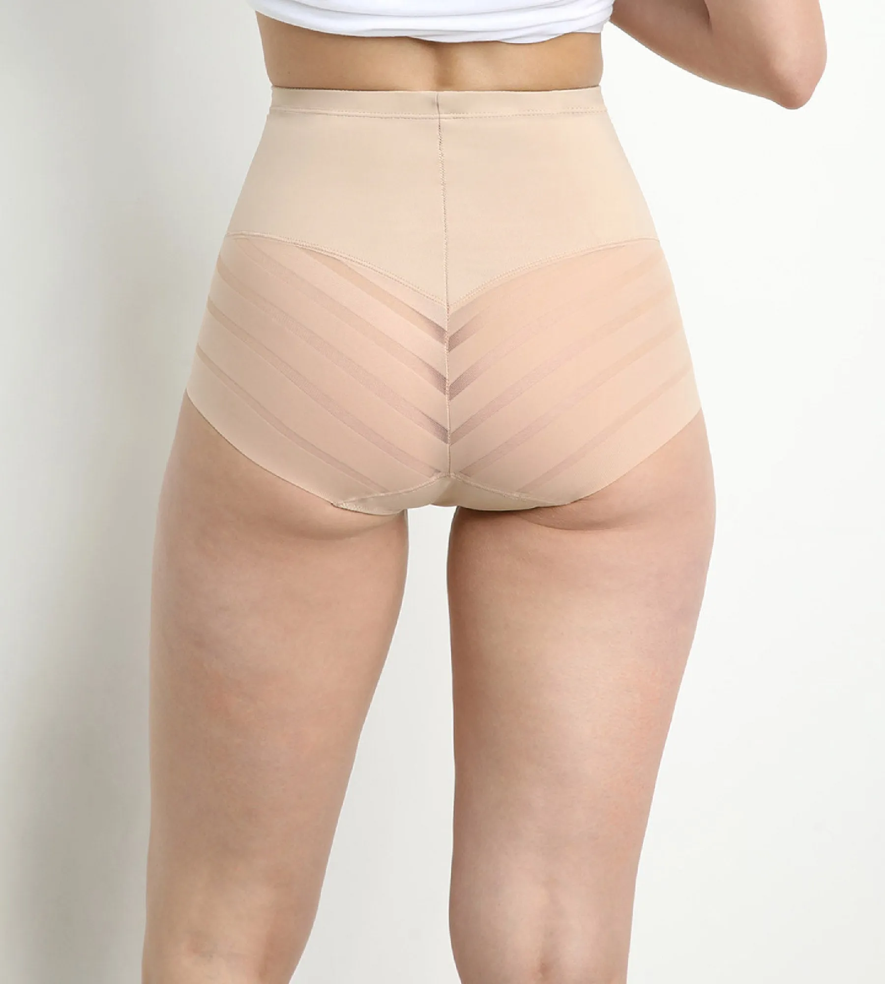 Nude High-Waist Flat Tummy Briefs – Dim Silhouette Elegance