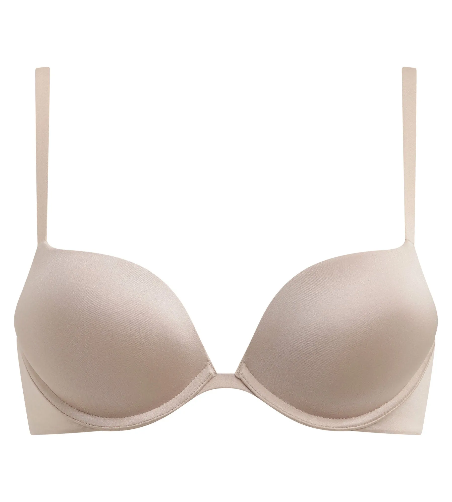 Nude microfibre underwired push-up bra Dim Beyond Sexy