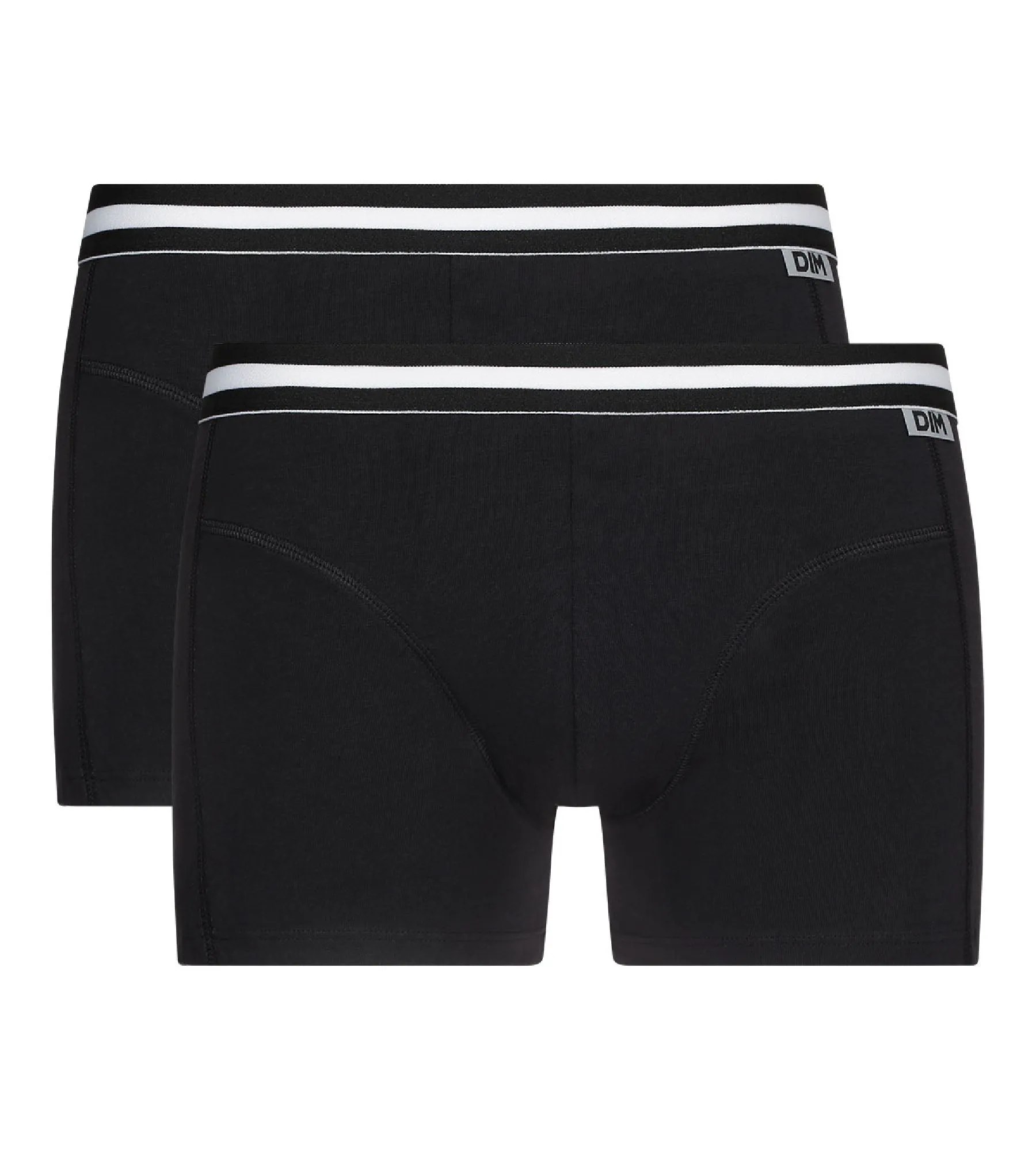 Pack of 2 Black EcoDIM Cotton Stretch Boxer Briefs