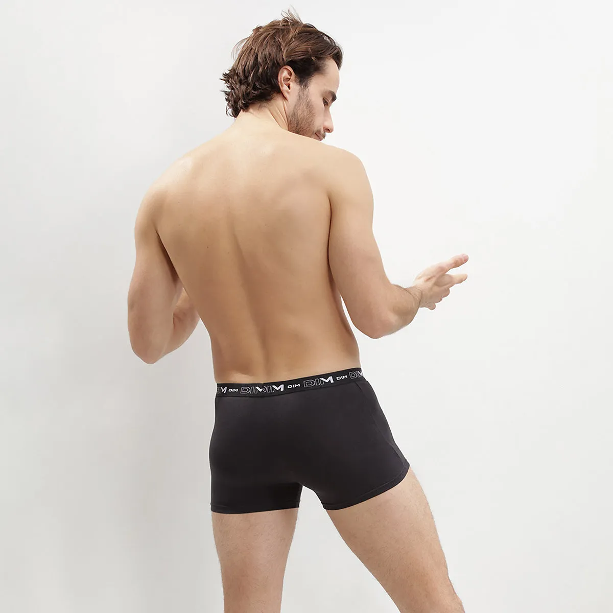 Pack of 2 Black Men's Cotton Stretch Boxers
