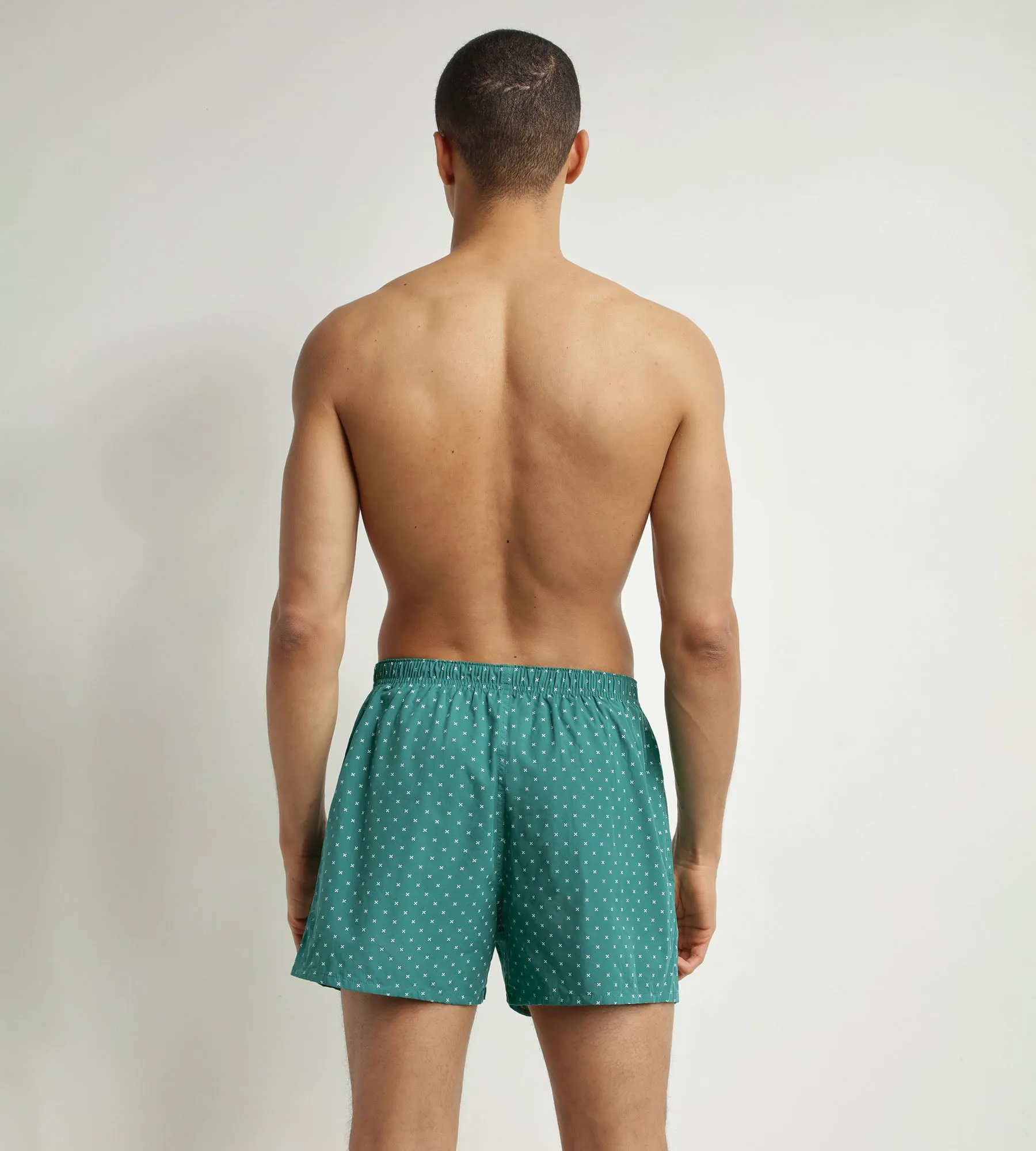 Pack of 2 briefs men's striped Green Grey organic cotton Dim Good