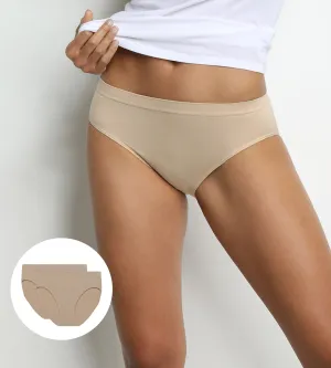 Pack of 2 high waist seamless microfiber panties New Skin Les Pockets Eco