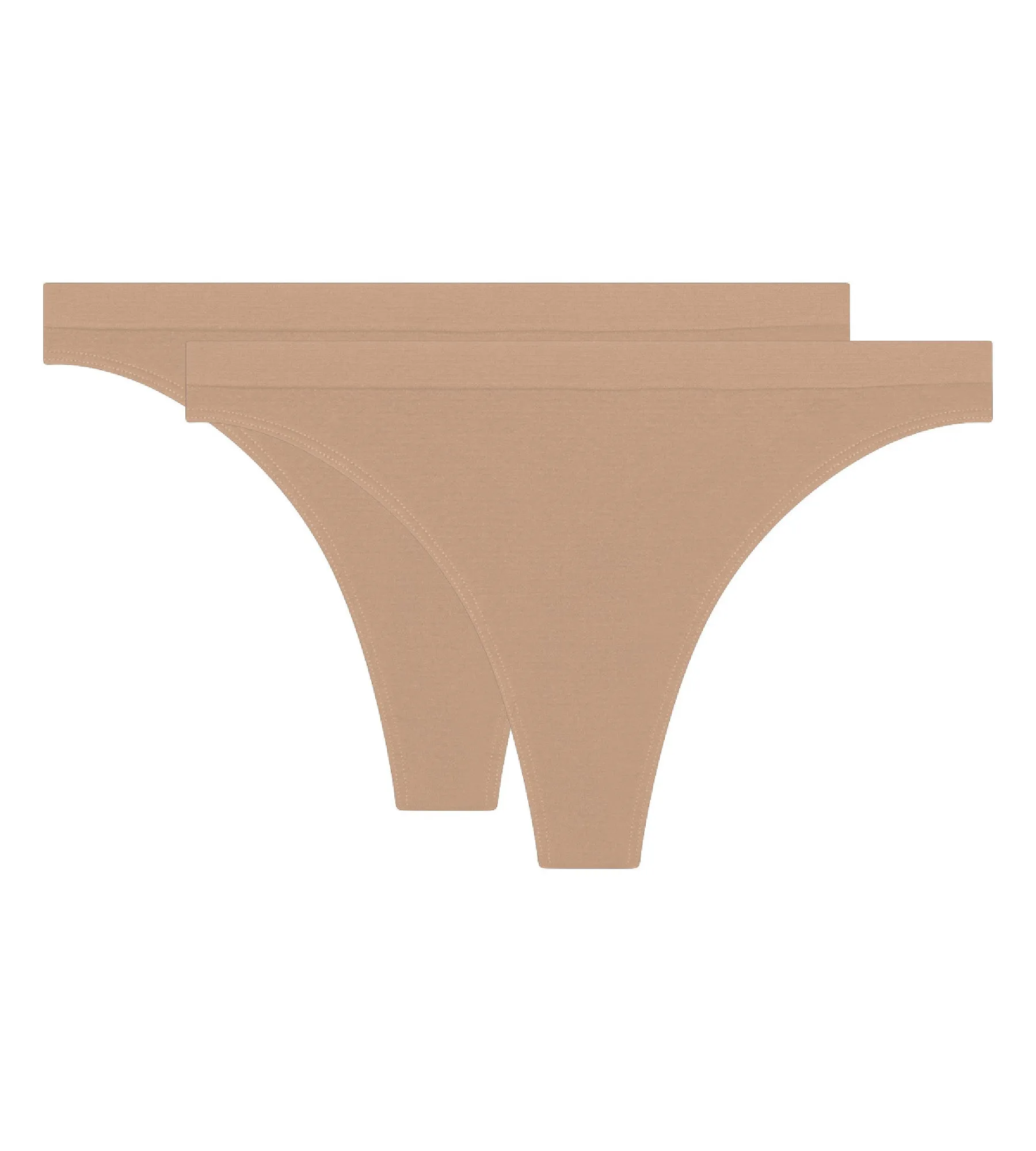 Pack of 2 New Skin Microfiber Thongs for Women