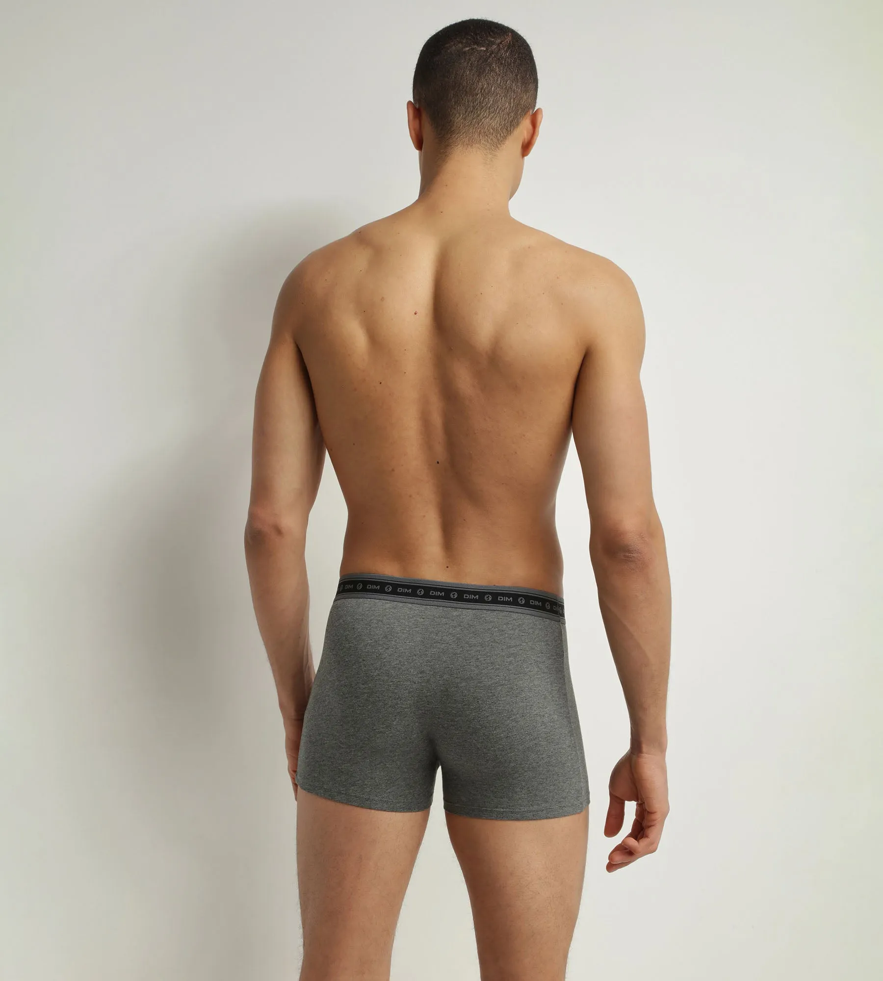 Pack of 3 boxers men's Black Charcoal Green organic cotton Dim Good
