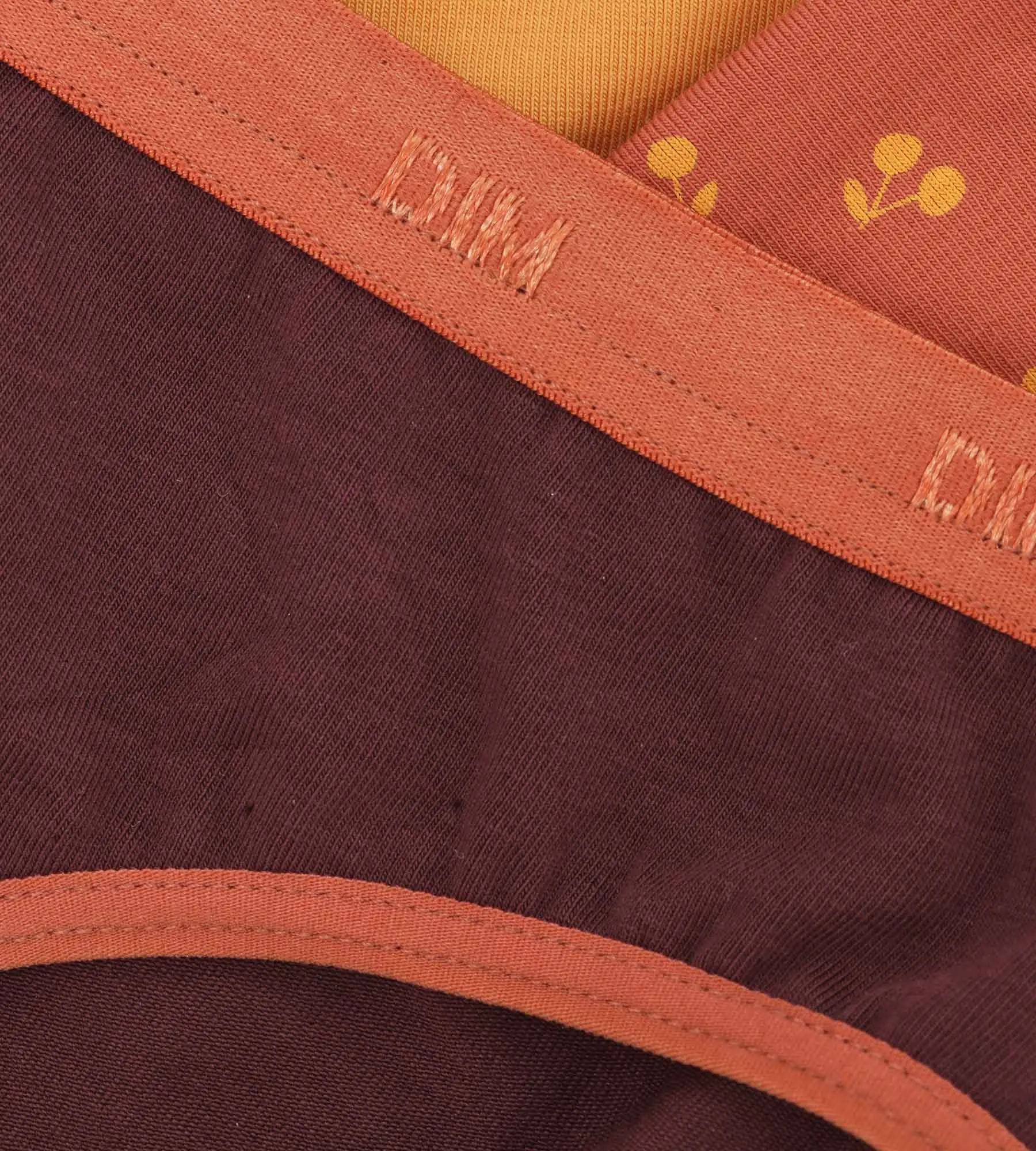 Pack of 3 girls' knickers with cherry patterns in Chocolat Les Pockets