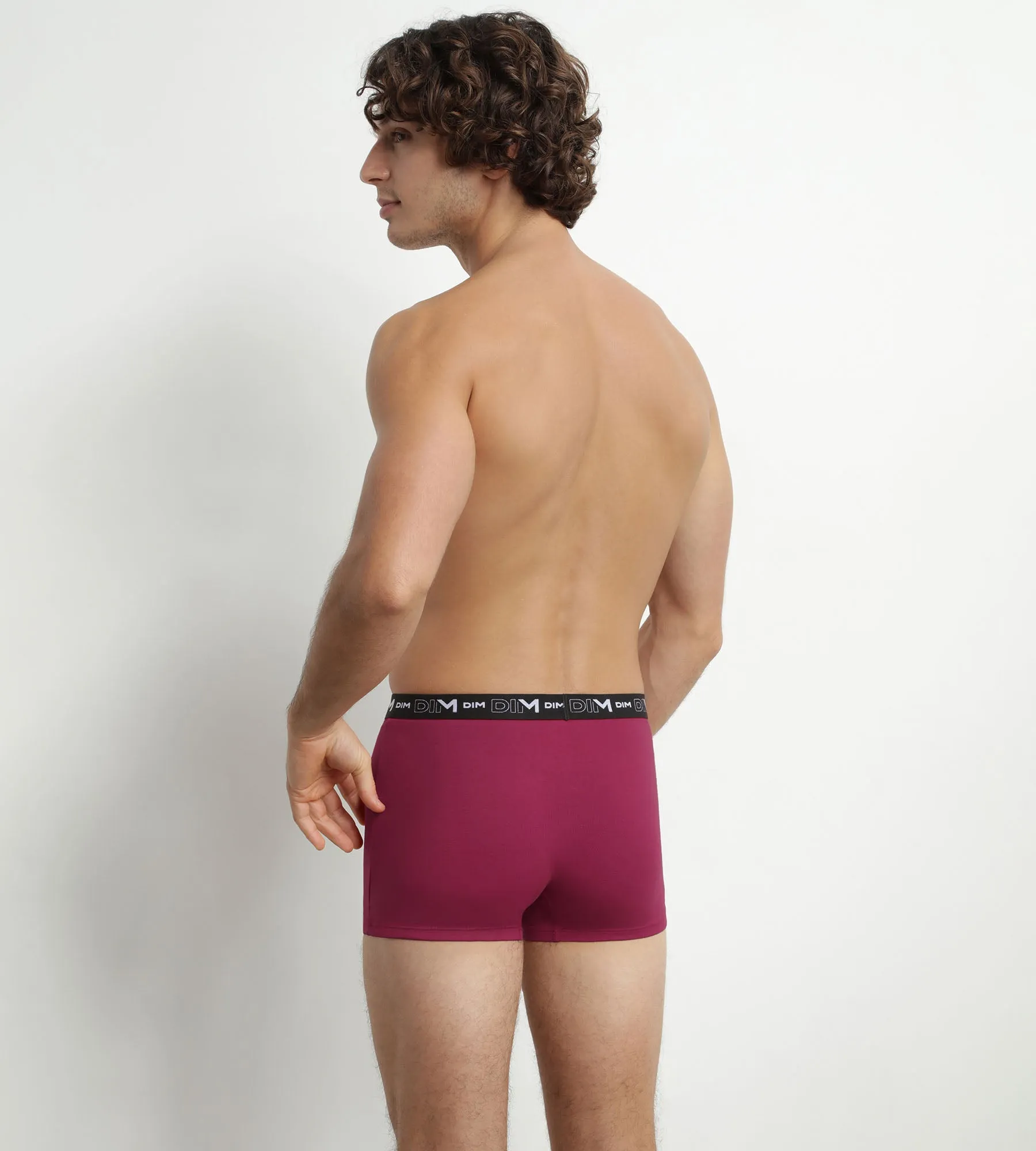 Pack of 3 Men's Black Khaki Red Dim Cotton Stretch Boxers