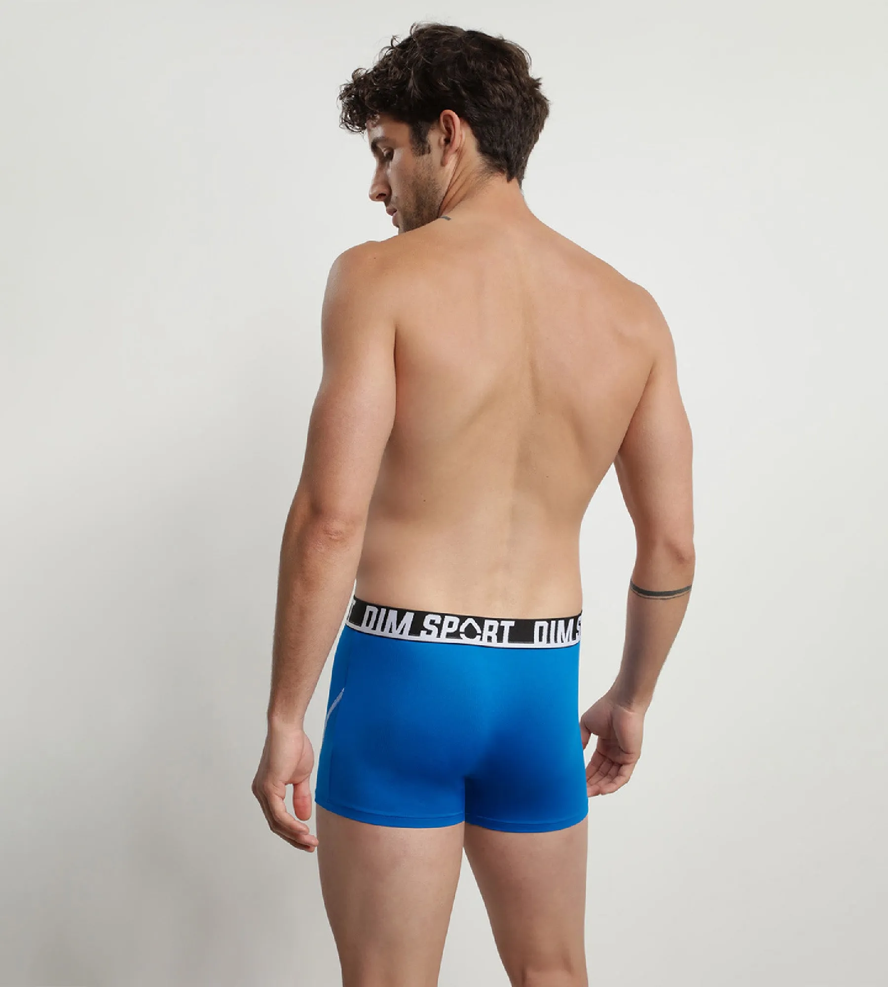 Pack of 3 men's Blue Dim Sport thermo-regulating microfibre boxers