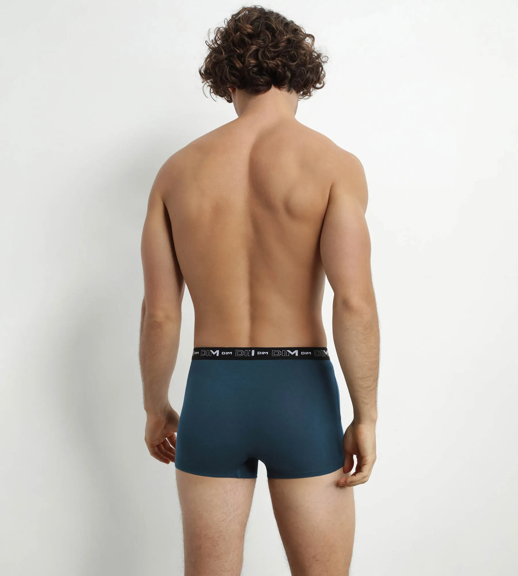 Pack of 3 Men's Boxers Black Green Blue Dim Cotton Stretch
