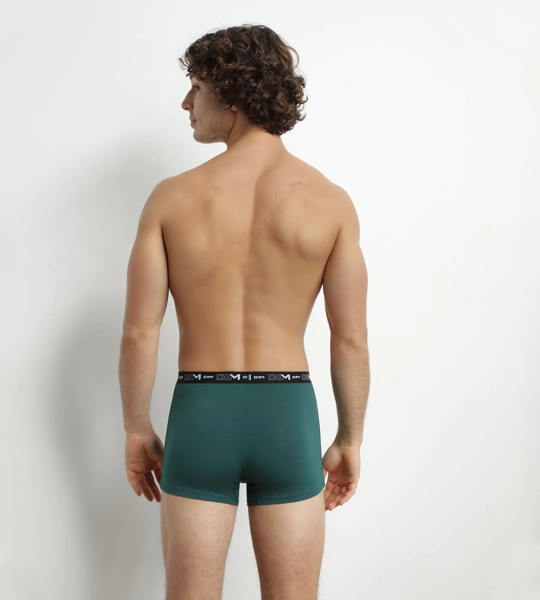 Pack of 3 Men's Cotton Boxers Green Blue Dim Cotton Stretch