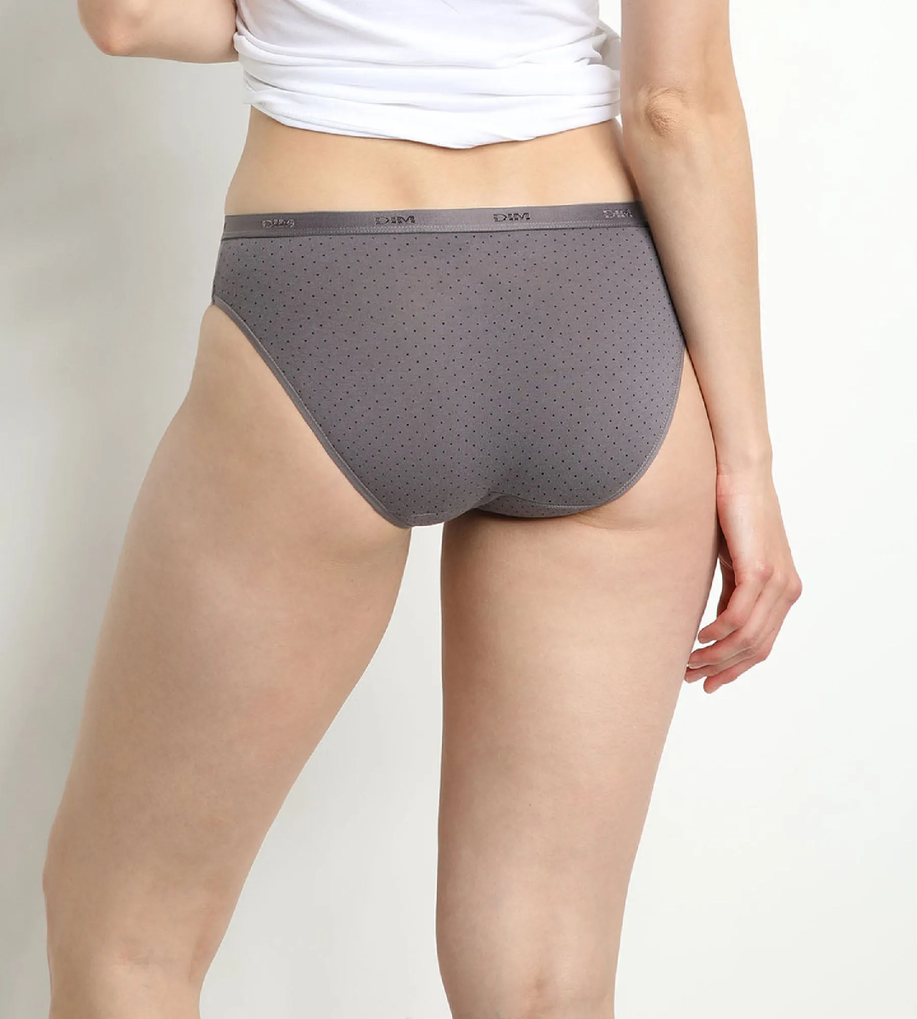 Pack of 3 pairs of Les Pockets Coton bikini knickers in black
