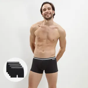 Pack of 4 black trunks ECODIM Cotton