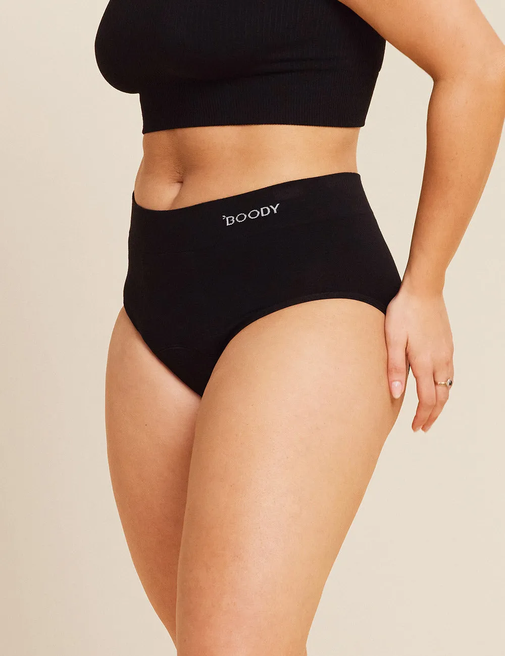 Period & Leak Proof - Full Brief - Overnight - Black