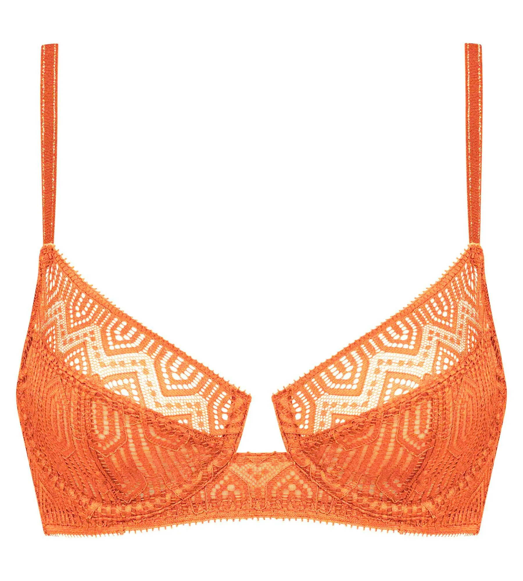 Push-up graphic lace bra Noisette Mod by Dim