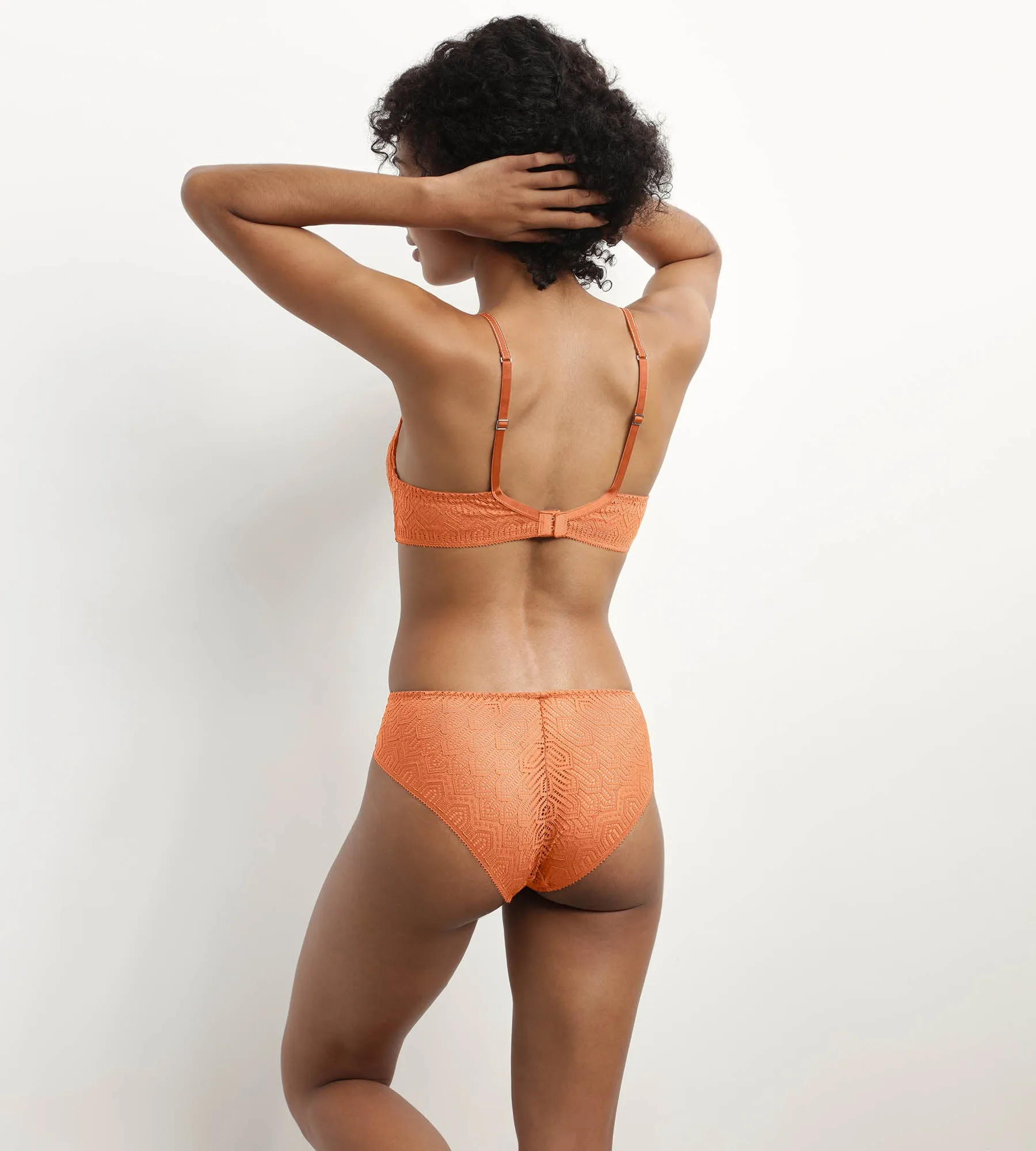 Push-up graphic lace bra Noisette Mod by Dim