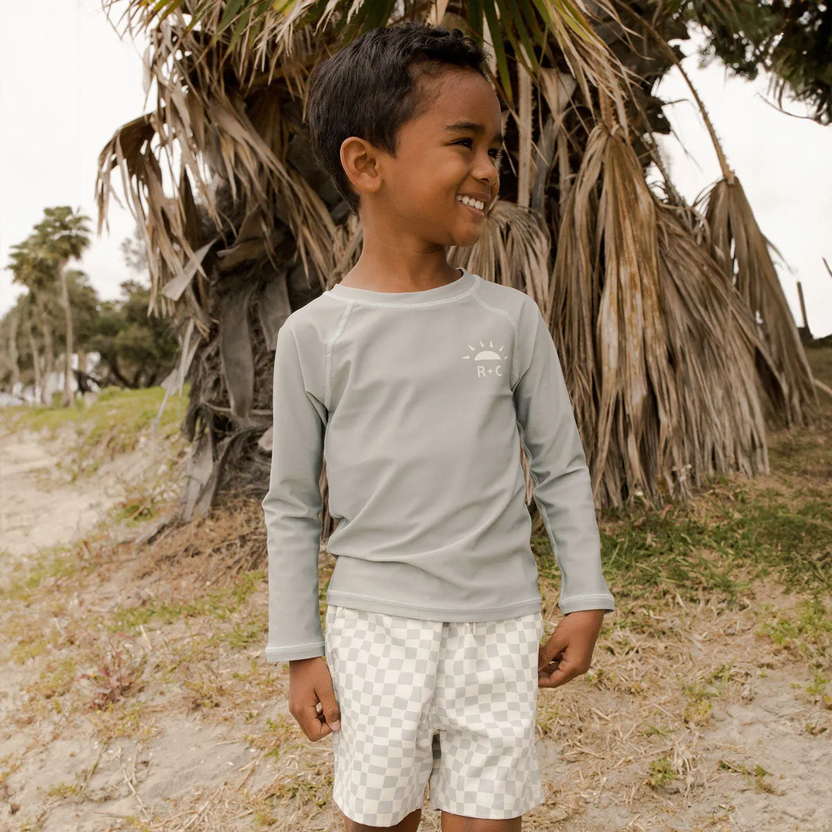 Rash Guard Swimsuit - Seafoam - FINAL SALE