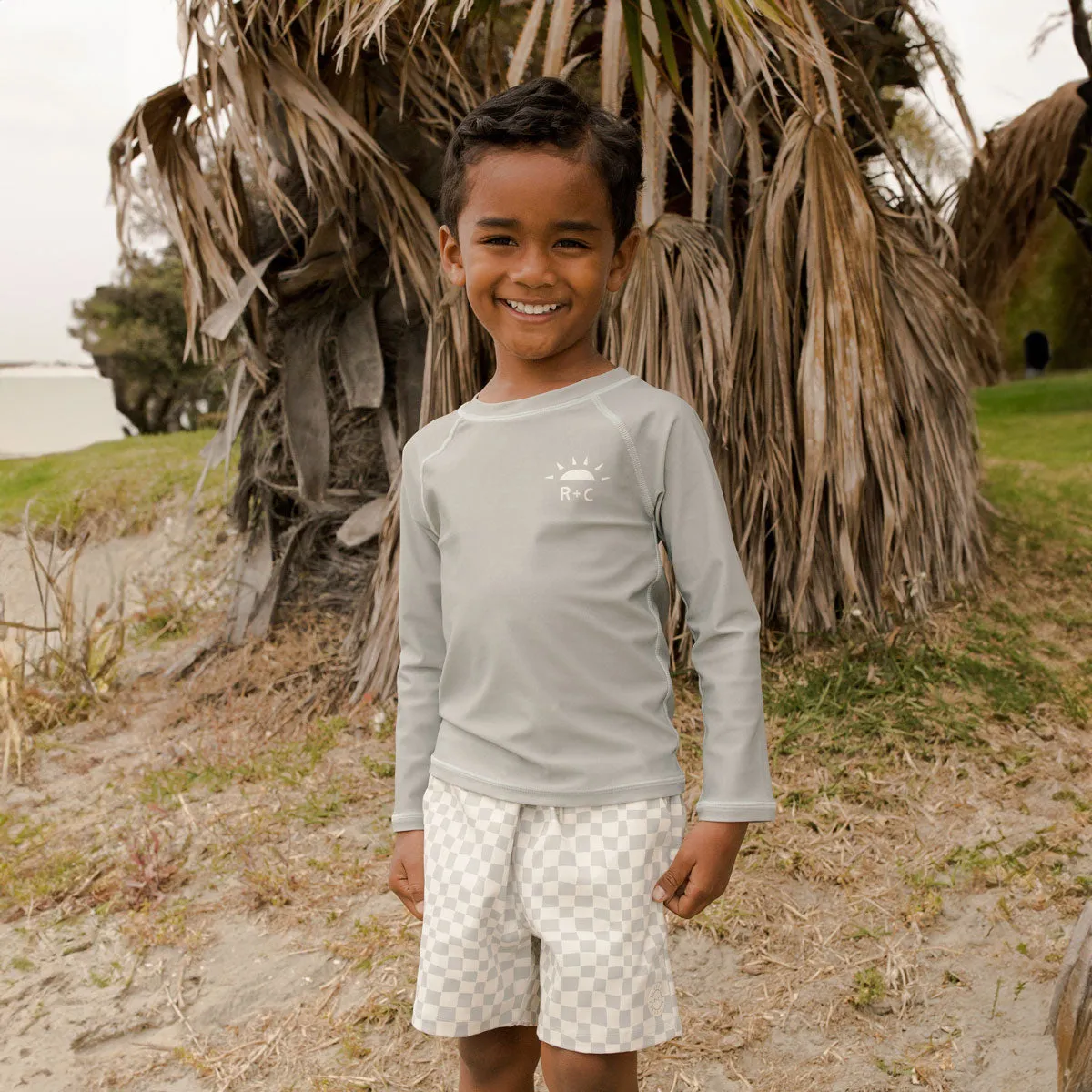 Rash Guard Swimsuit - Seafoam - FINAL SALE