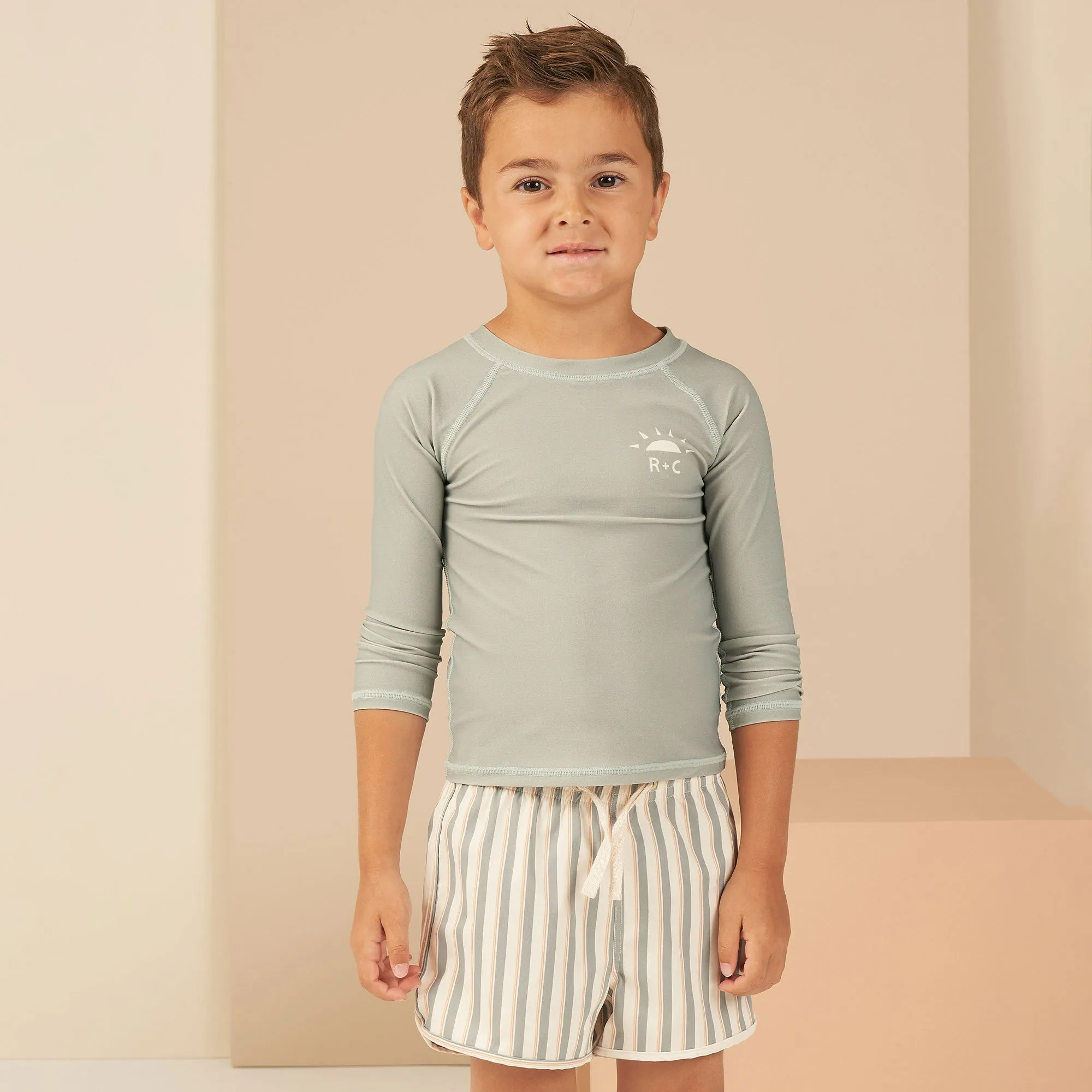 Rash Guard Swimsuit - Seafoam - FINAL SALE