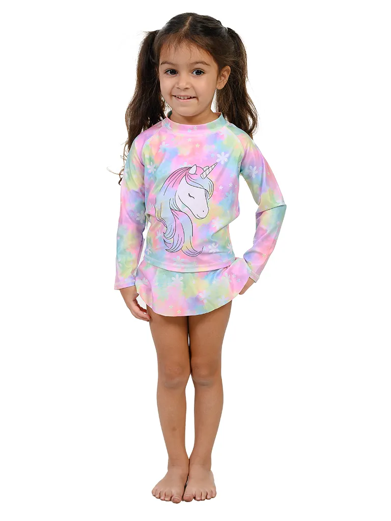 Rash top, one piece in Summer Blossom