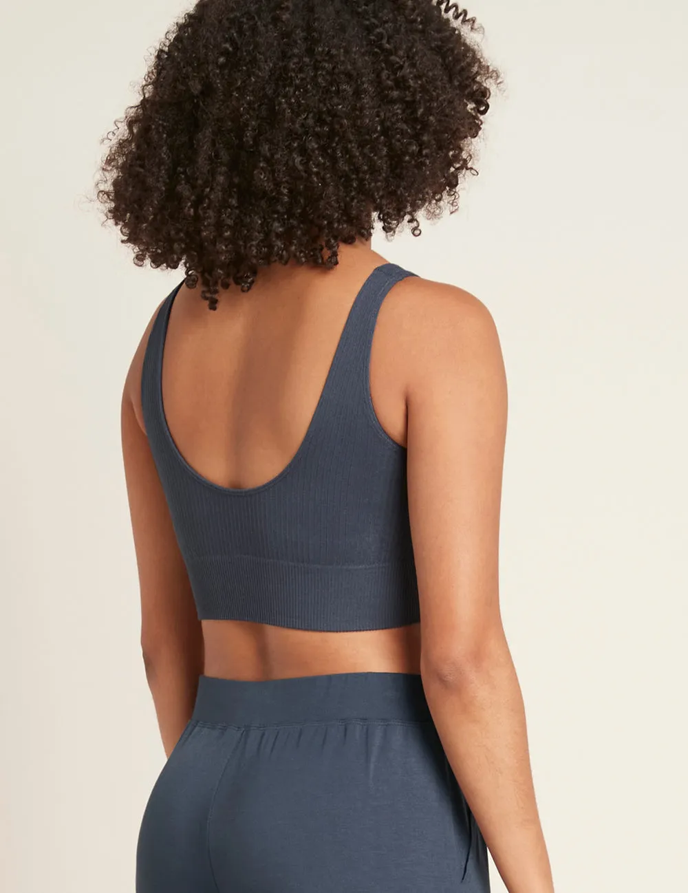 Ribbed Seamfree Crop - Storm