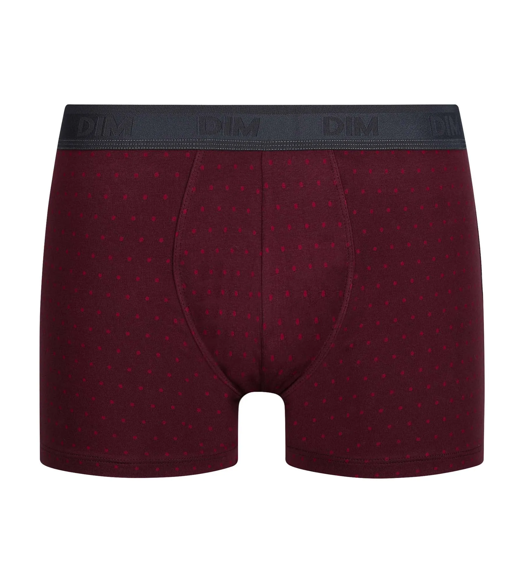Ruby stretch cotton boxer shorts with polka dots Dim Fancy