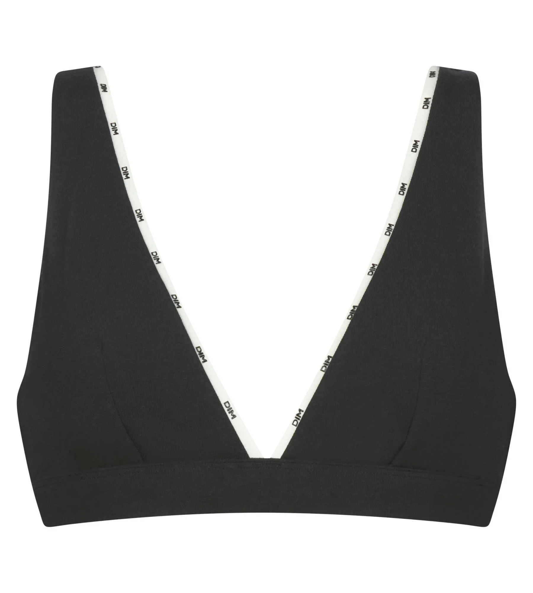 Scarf underwired bra in modal cotton Black Dim Icon