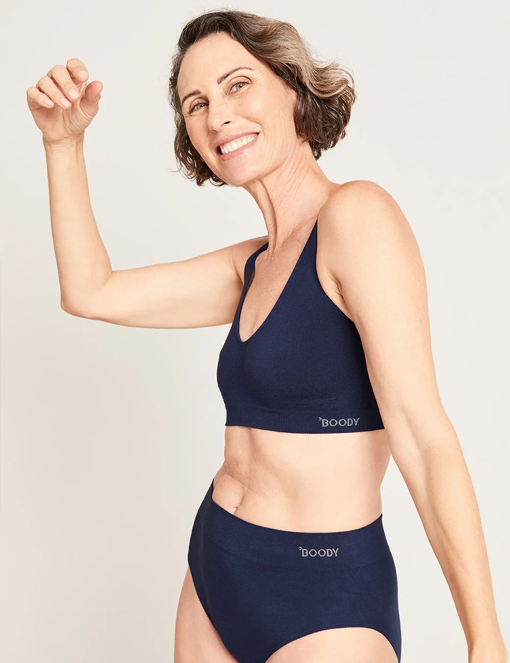 Seamfree Crop Bra - Navy