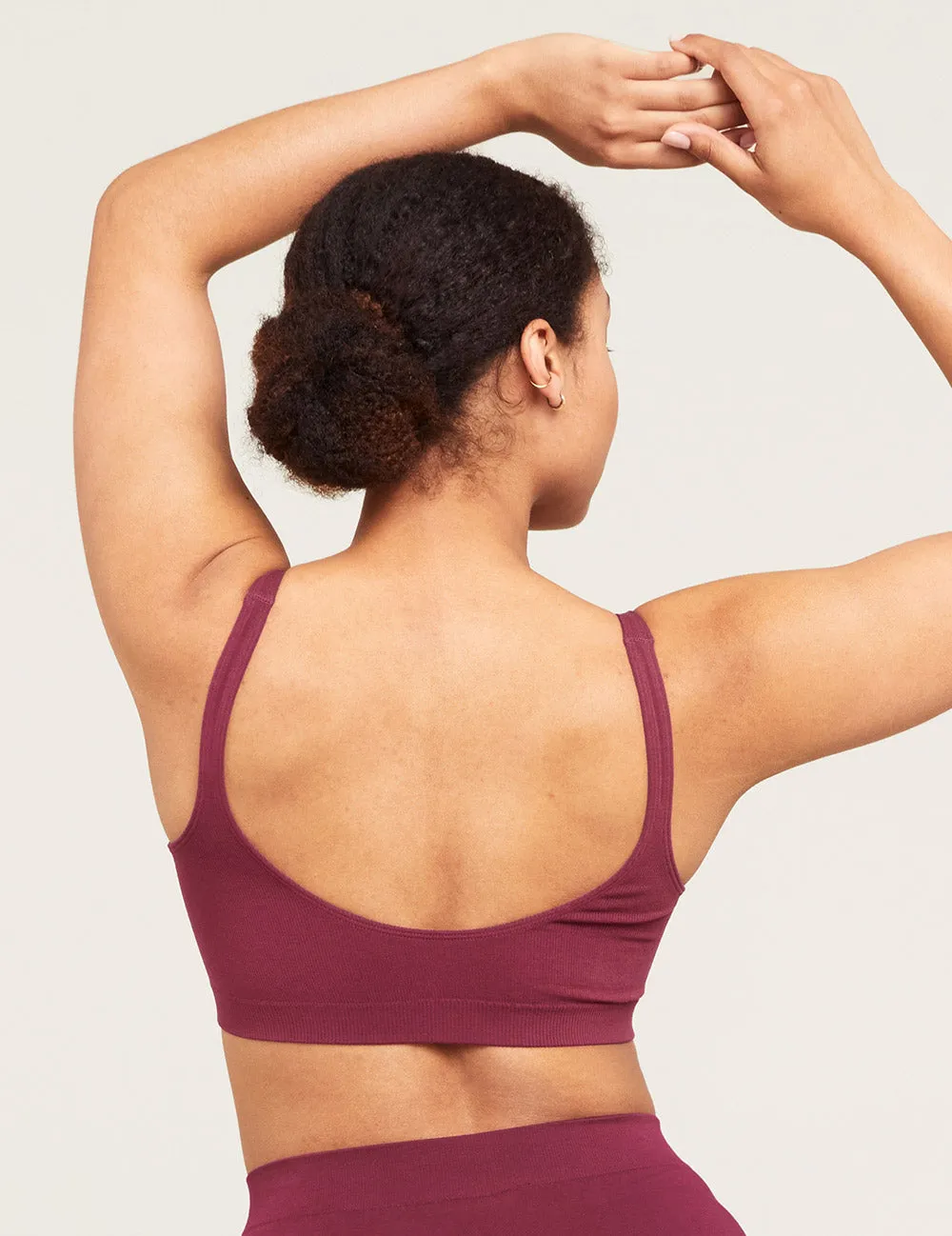 Seamfree Crop Bra - Plum