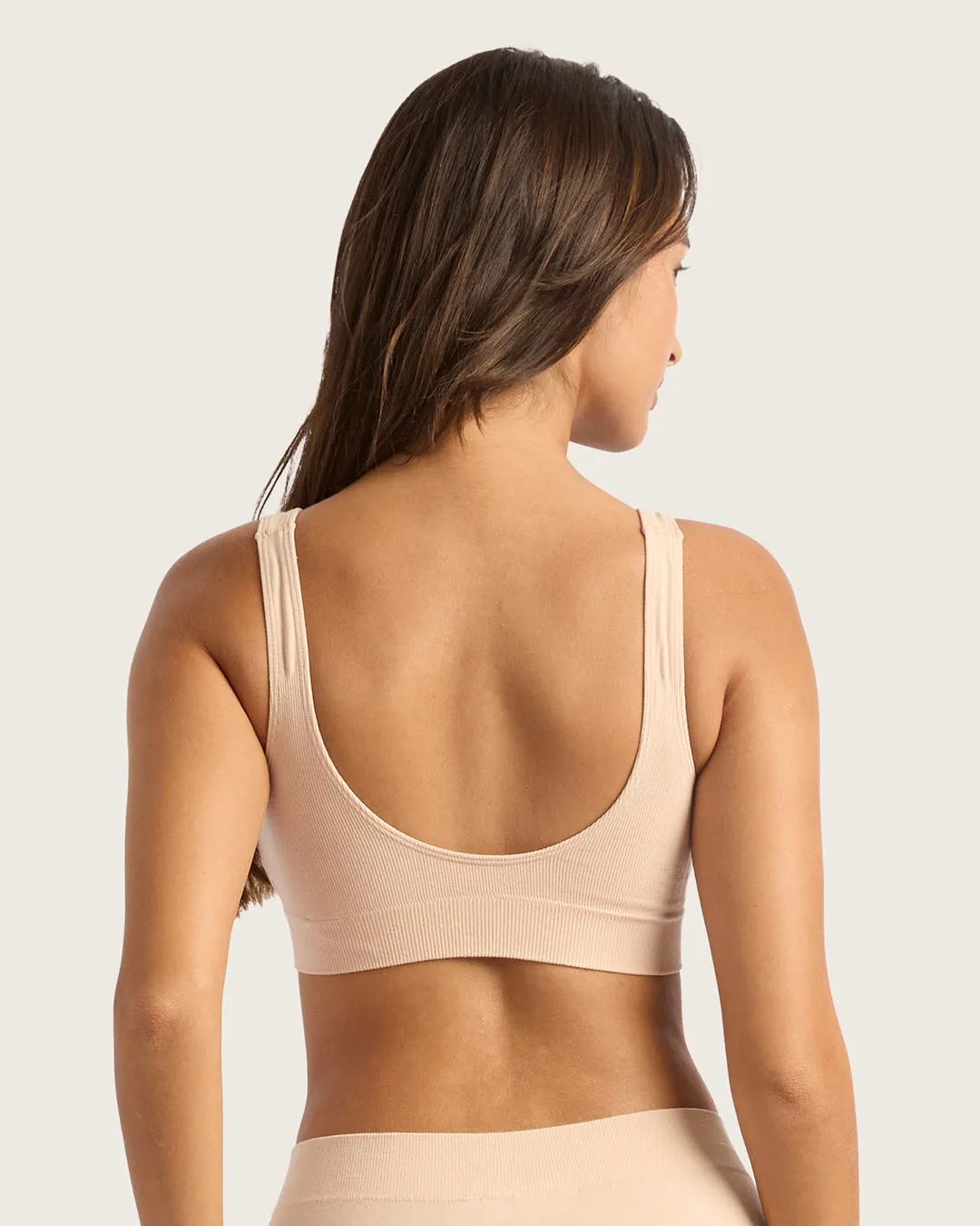 Seamfree Padded Crop Bra - Shell