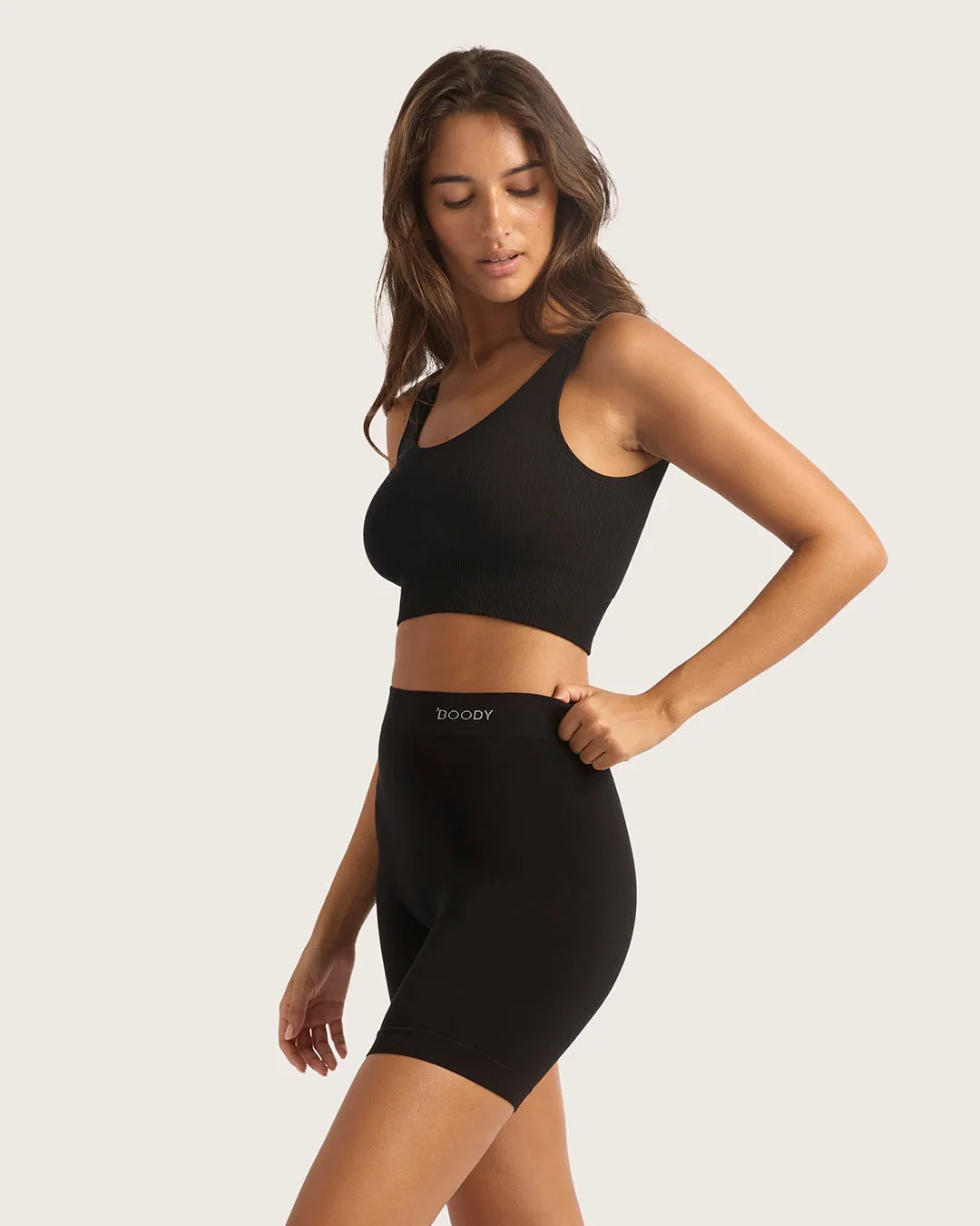 Seamfree Undershort 6" - Black