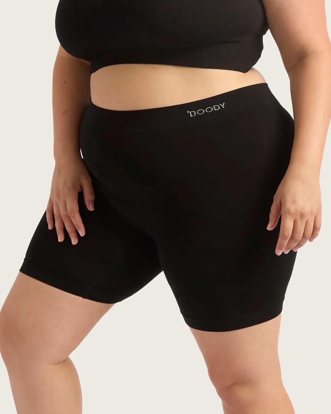 Seamfree Undershort 6" - Black