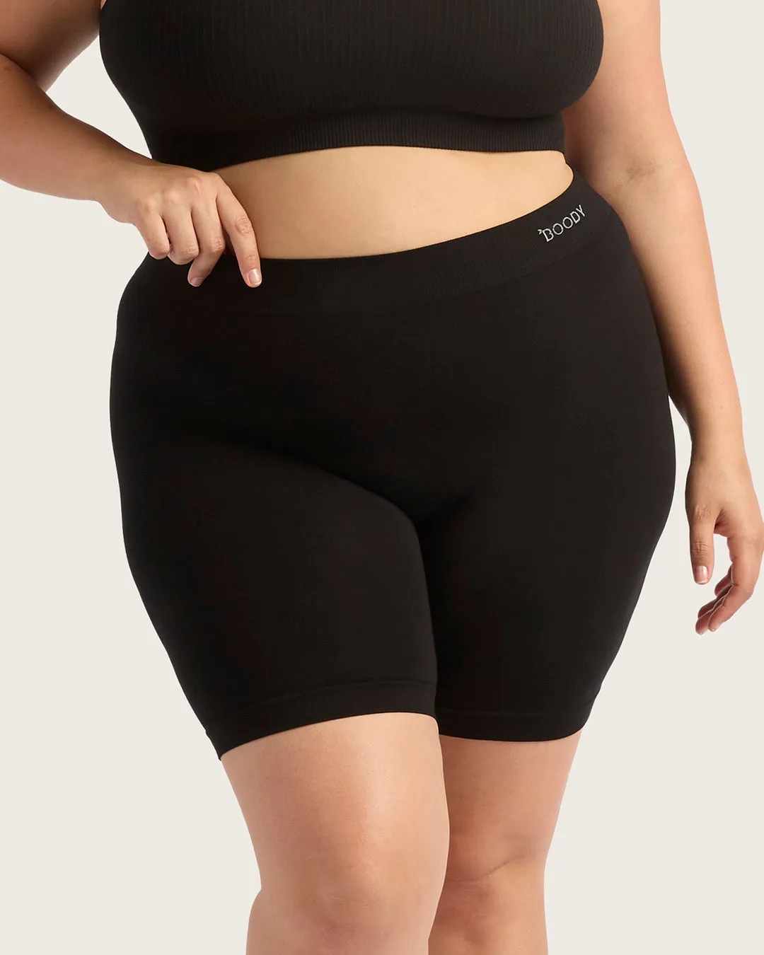 Seamfree Undershort 6" - Black