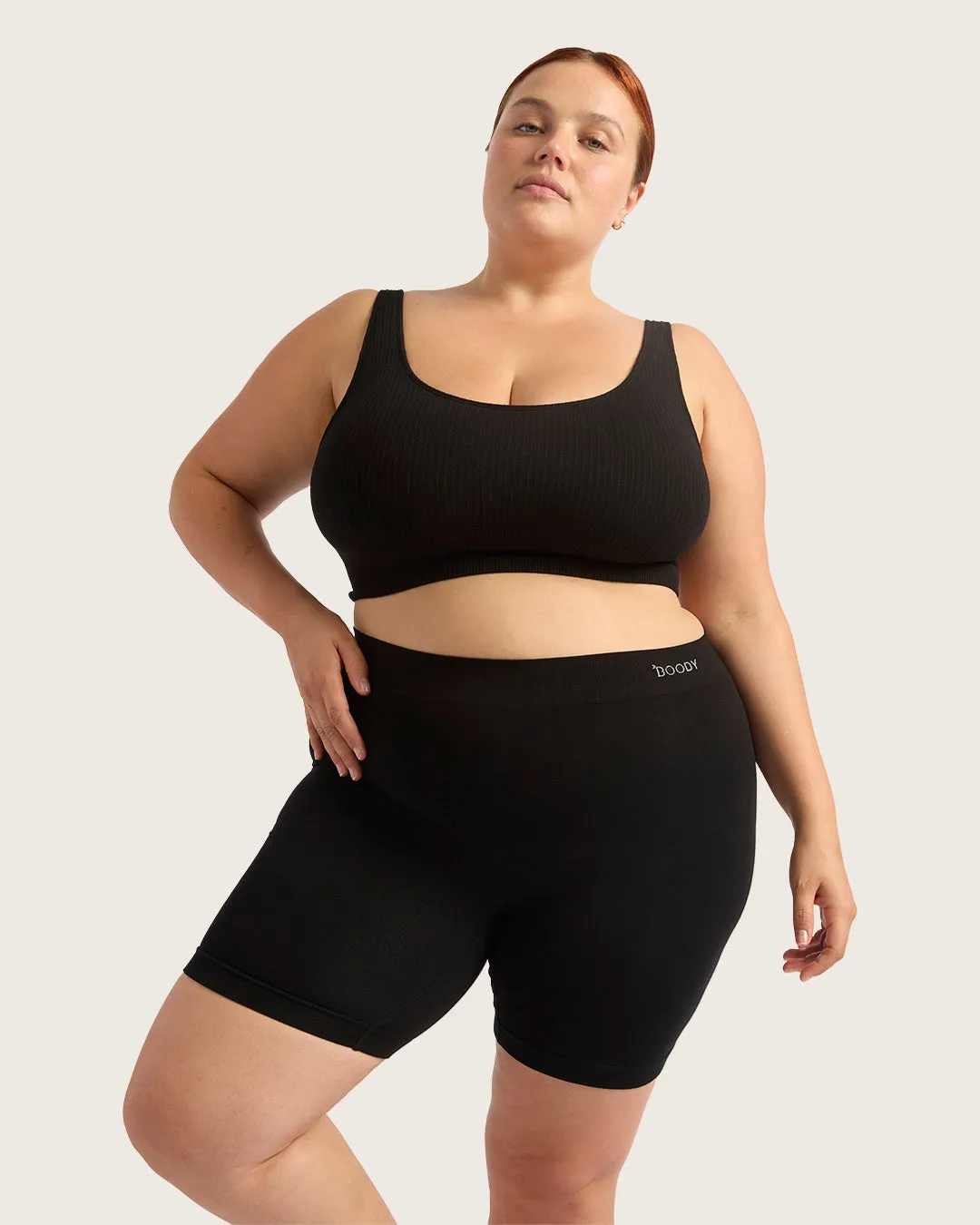 Seamfree Undershort 6" - Black