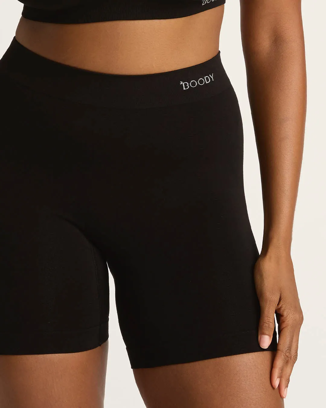 Seamfree Undershort with Pocket 6" - Black