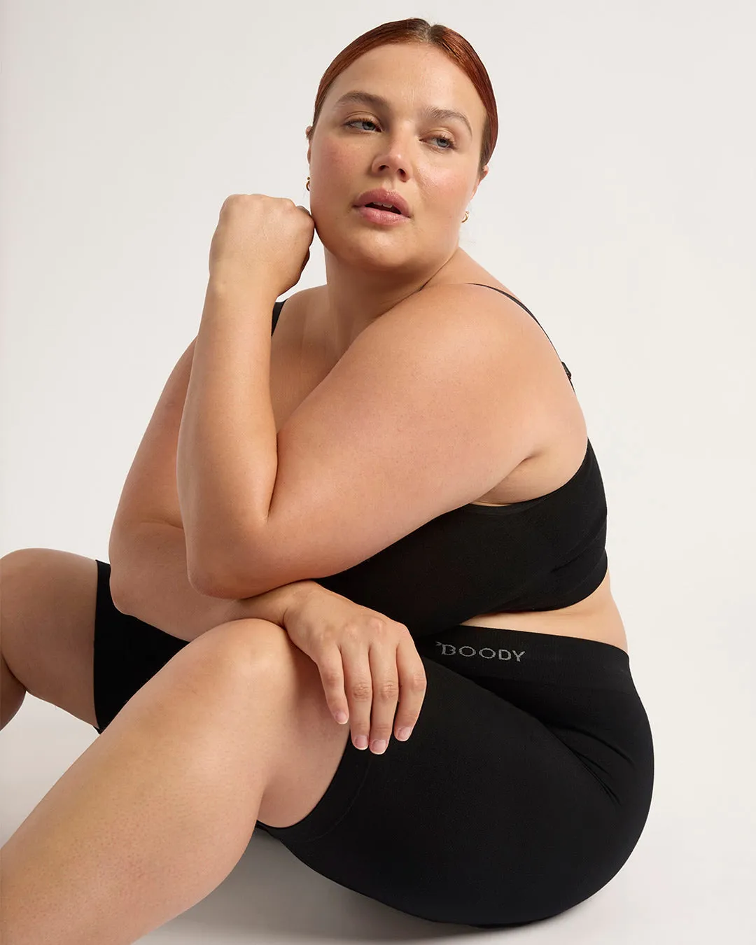 Seamfree Undershort with Pocket 6" - Black