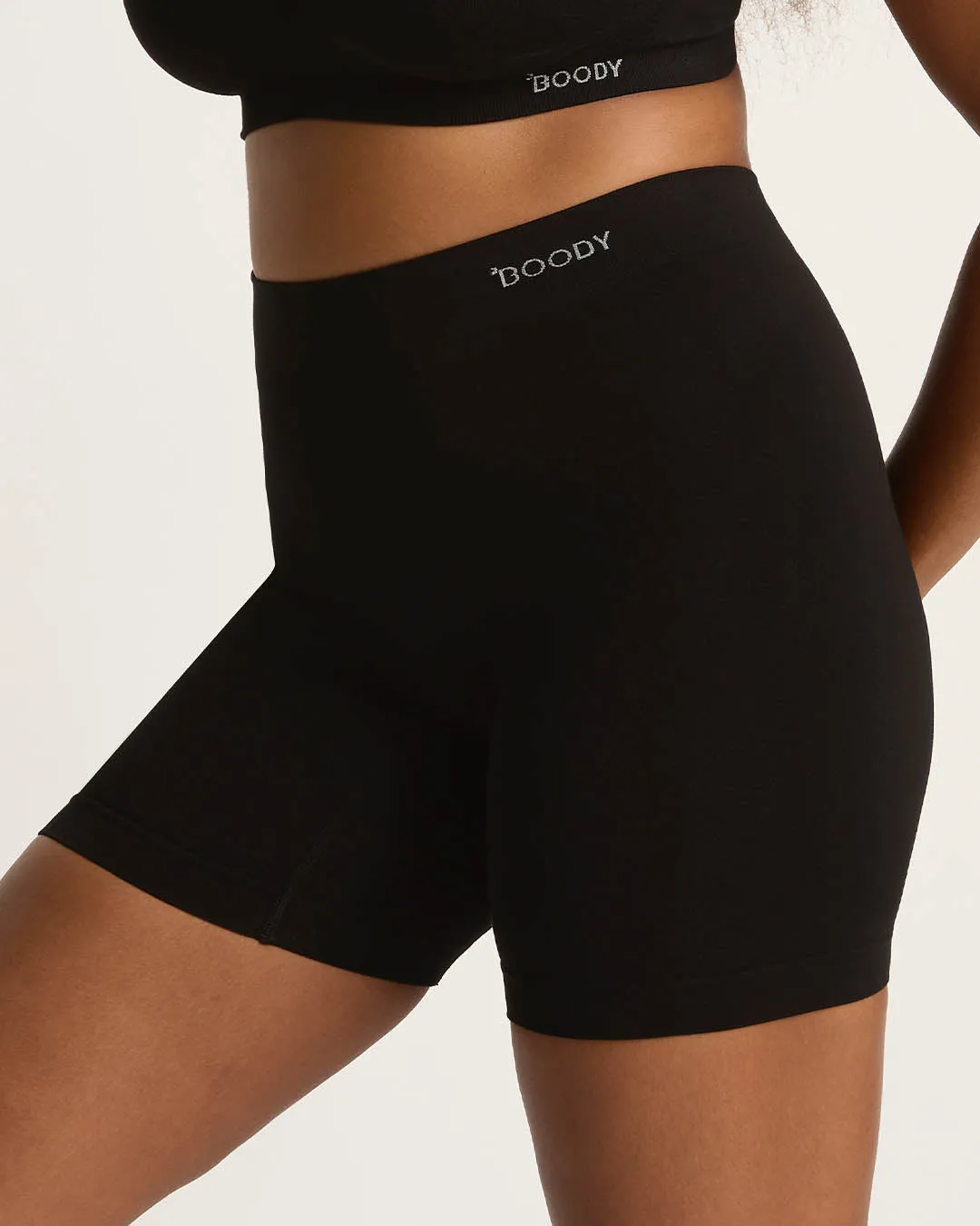 Seamfree Undershort with Pocket 6" - Black