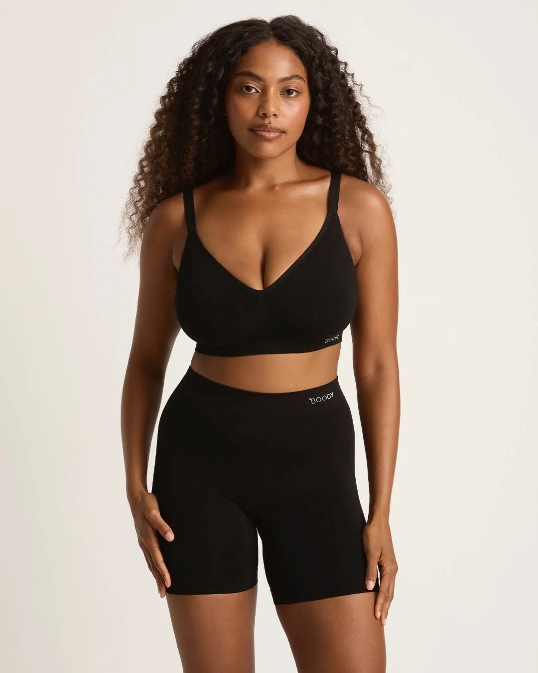 Seamfree Undershort with Pocket 6" - Black