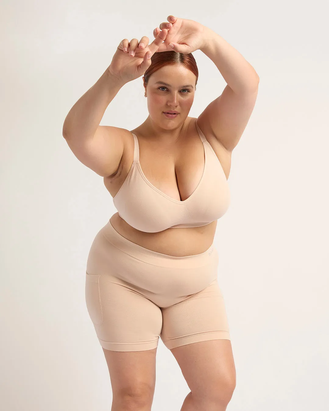 Seamfree Undershort with Pocket 6" - Shell