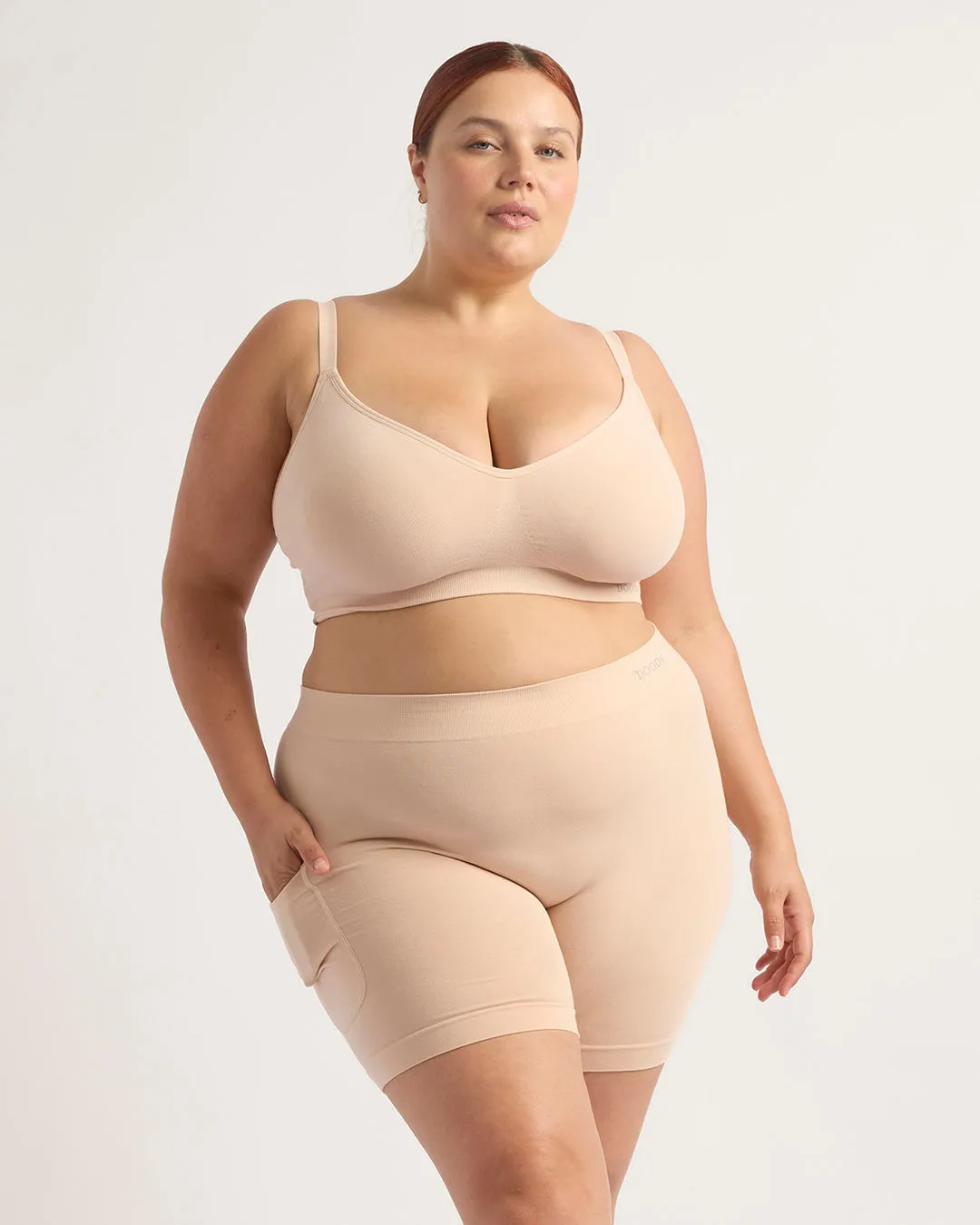 Seamfree Undershort with Pocket 6" - Shell