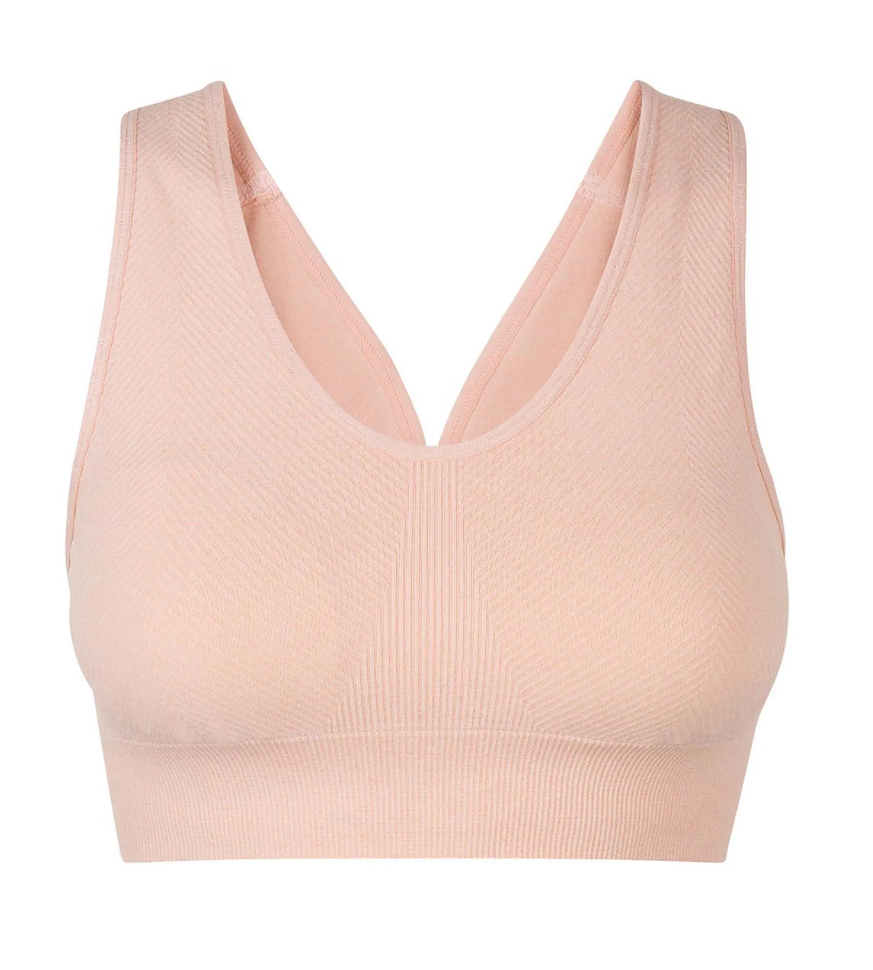 Seamless bra in almond pink Dim Sport