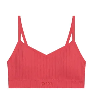 Seamless girl's bra with removable microfiber foam Pink Dim