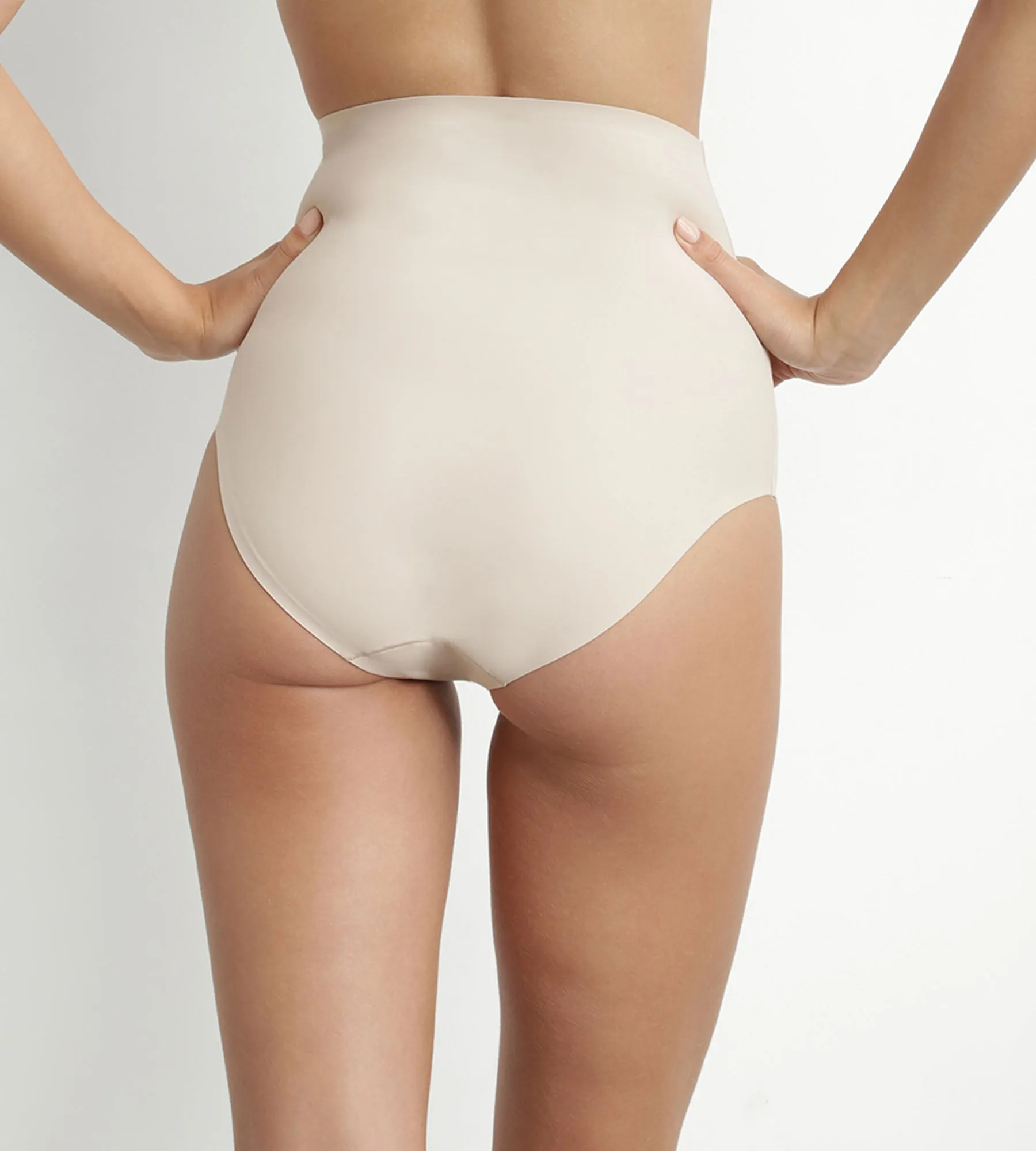 Seamless High-Waist Sculpting Effect Briefs for Women in Nude – Dim Silhouette Invisible