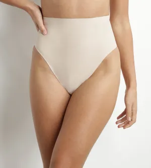 Seamless High-Waist Sculpting Effect String for Women in Nude – Dim Silhouette Invisible