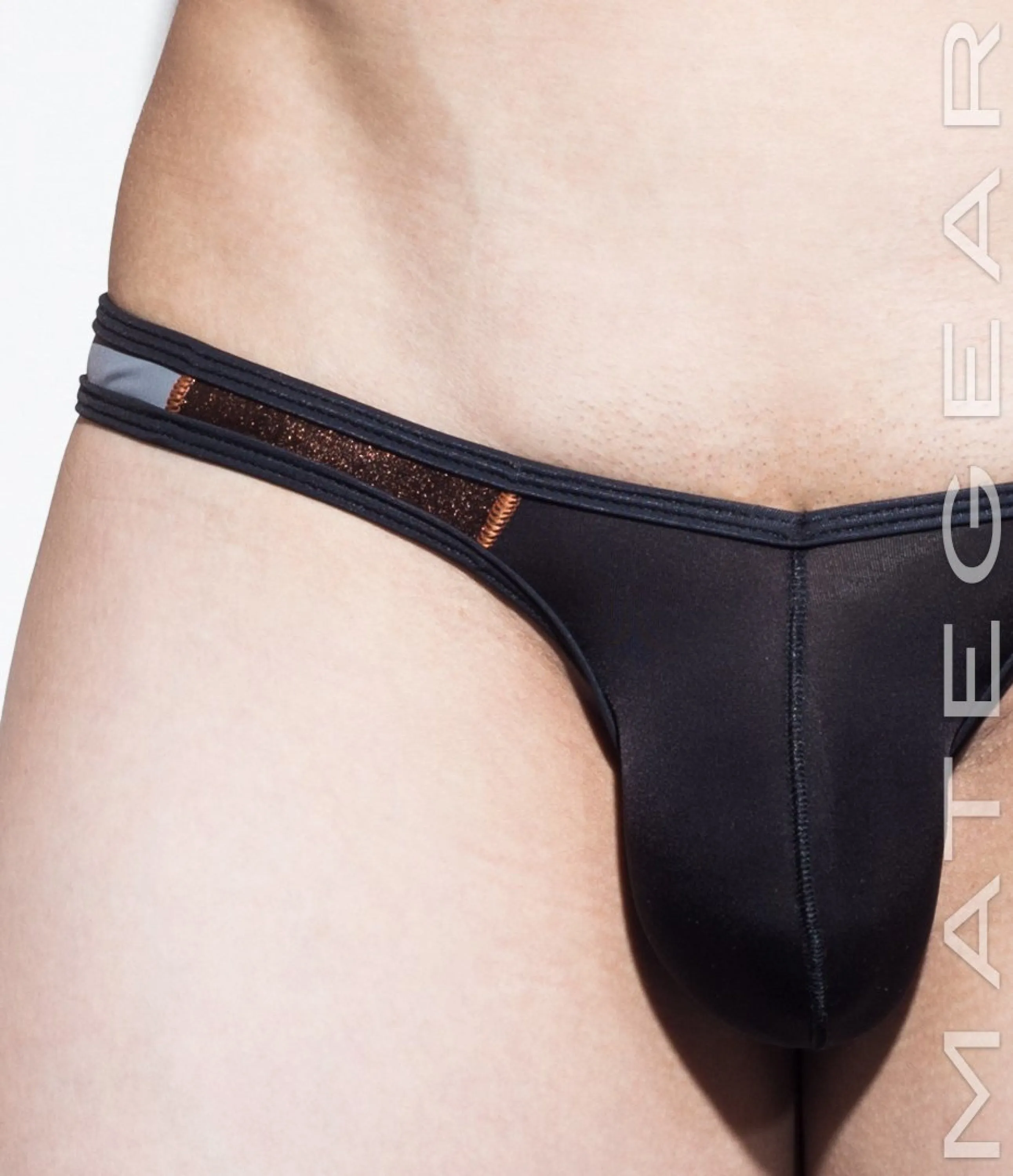 Sexy Men's Swimwear Sexy Men's Swimwear Ultra Swim Pouch Bikini - Min Hoon (Solid Front / Half-Back)