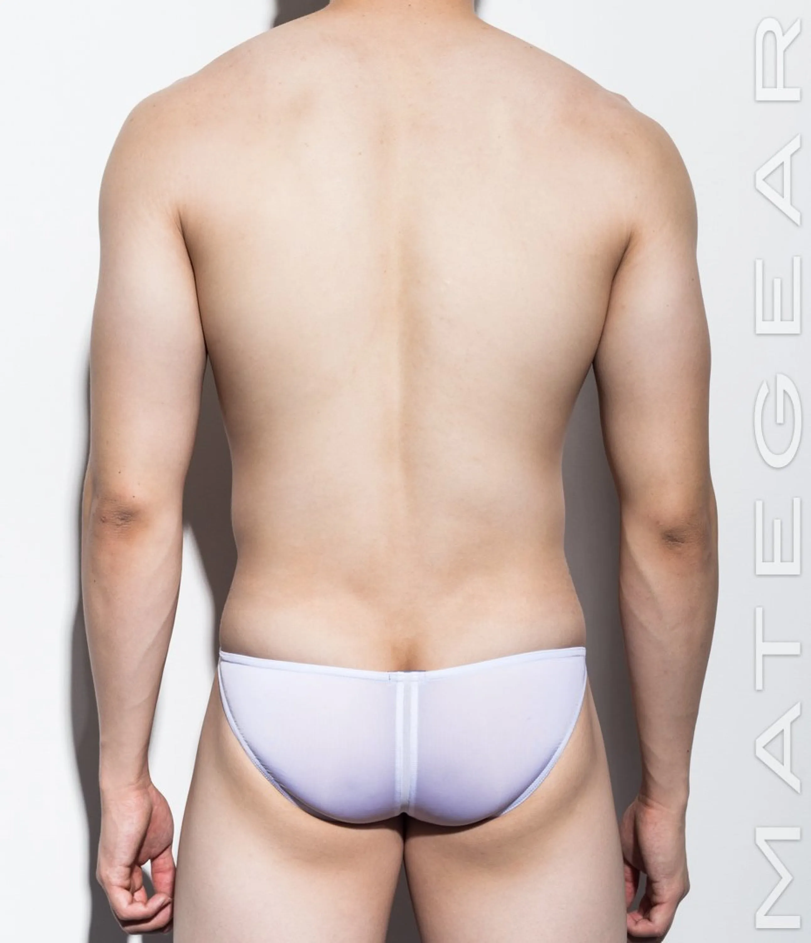 Sexy Men's Swimwear Ultra Swim Pouch Bikini - Nan Song XVI (Tapered Sides / V-Front / Double Mesh Front)