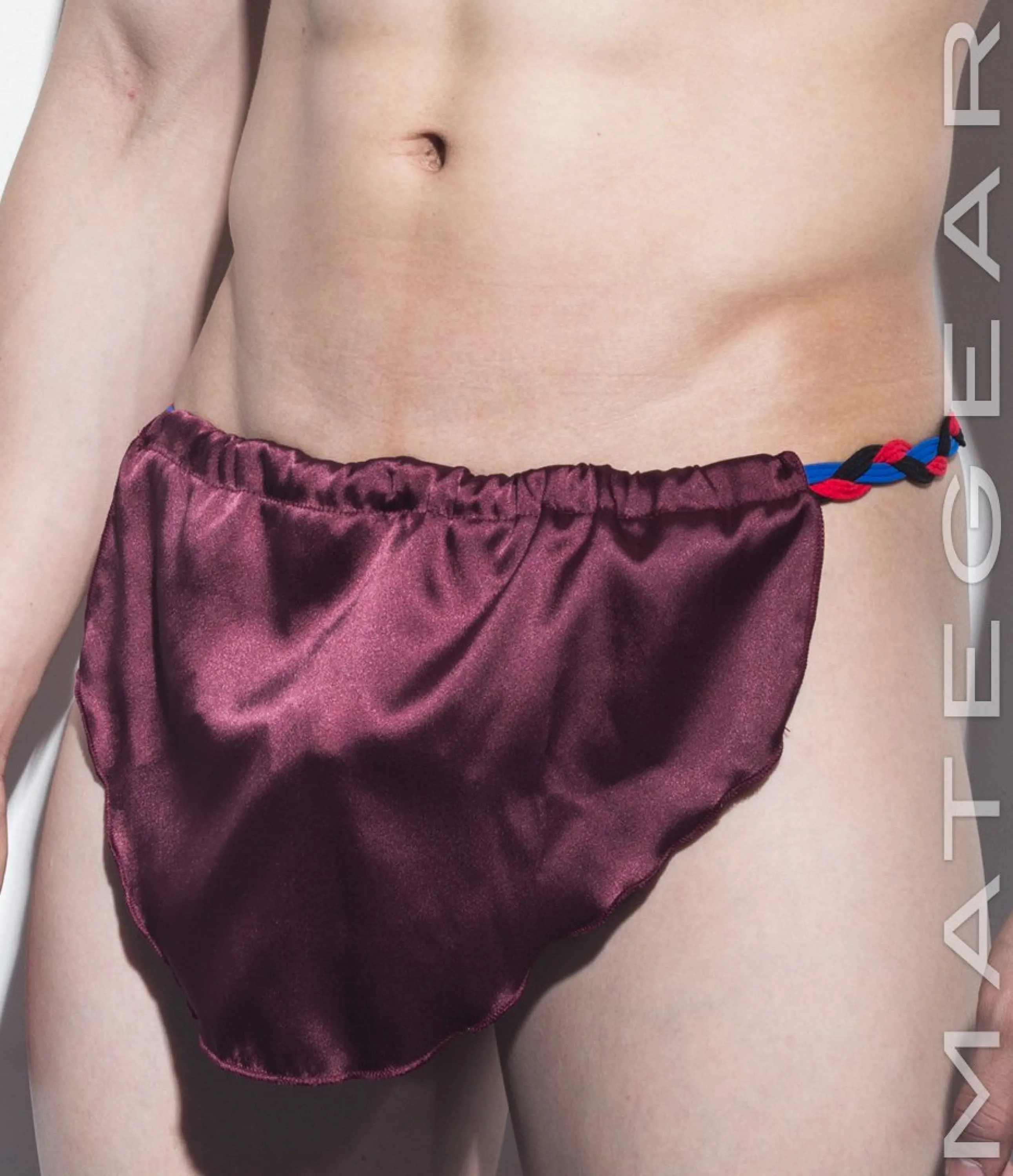 Sexy Men's Underwear Extreme Xpression Bikini - Po Dae (Black/Red/Blue Braided Band)