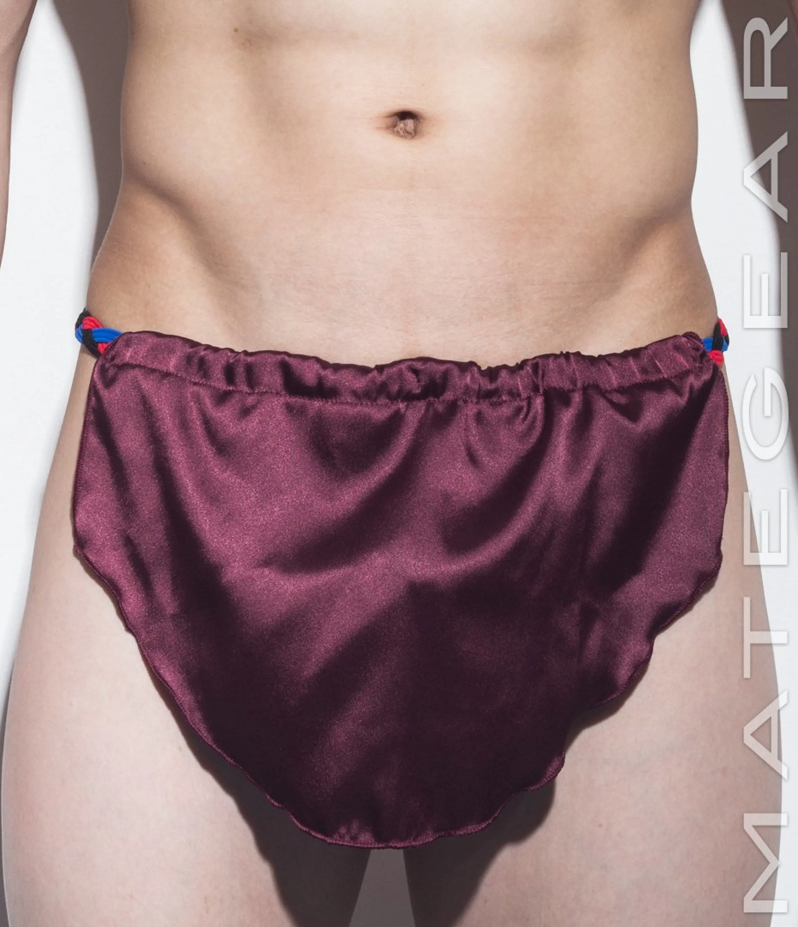 Sexy Men's Underwear Extreme Xpression Bikini - Po Dae (Black/Red/Blue Braided Band)