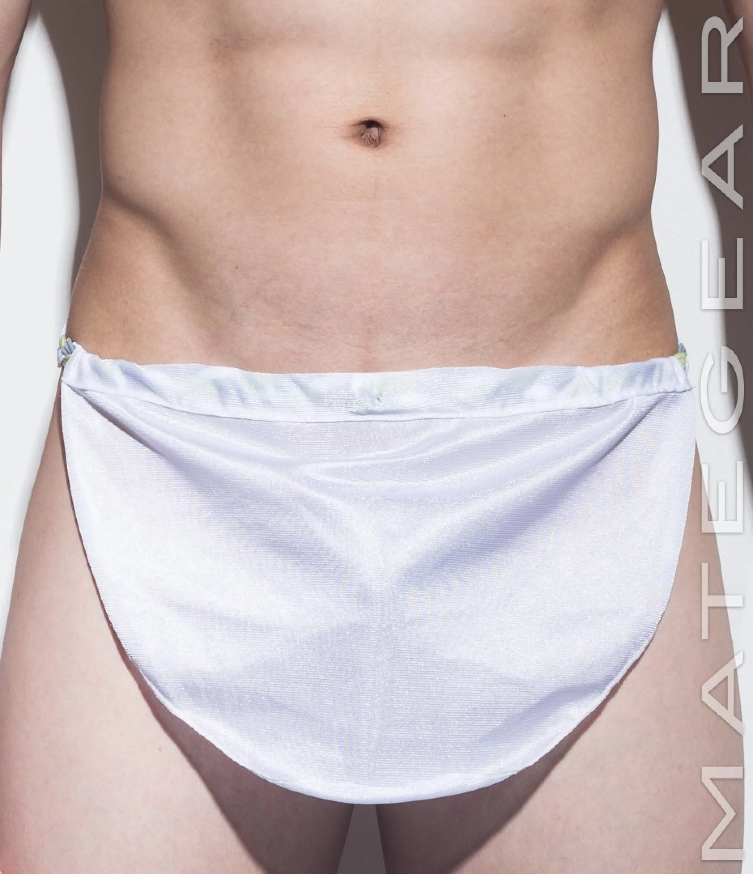 Sexy Men's Underwear Extreme Xpression Bikini - Po Dae (Green/White/Grey Braided Band)