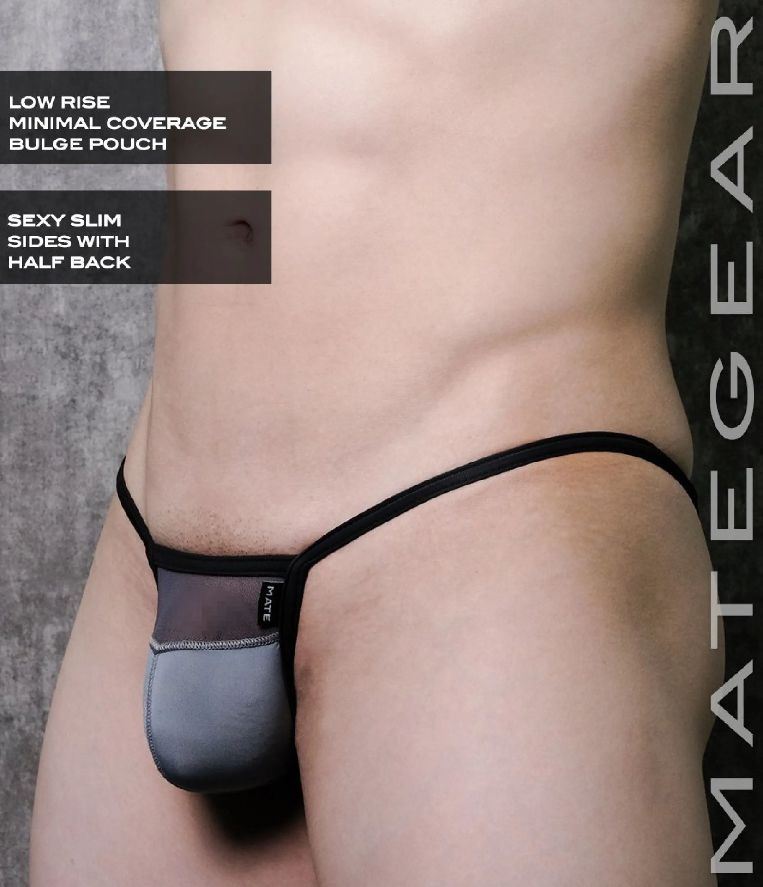 Sexy Mens Underwear Ultra Pouch Bikini - Je Mi (Low Rise Front)