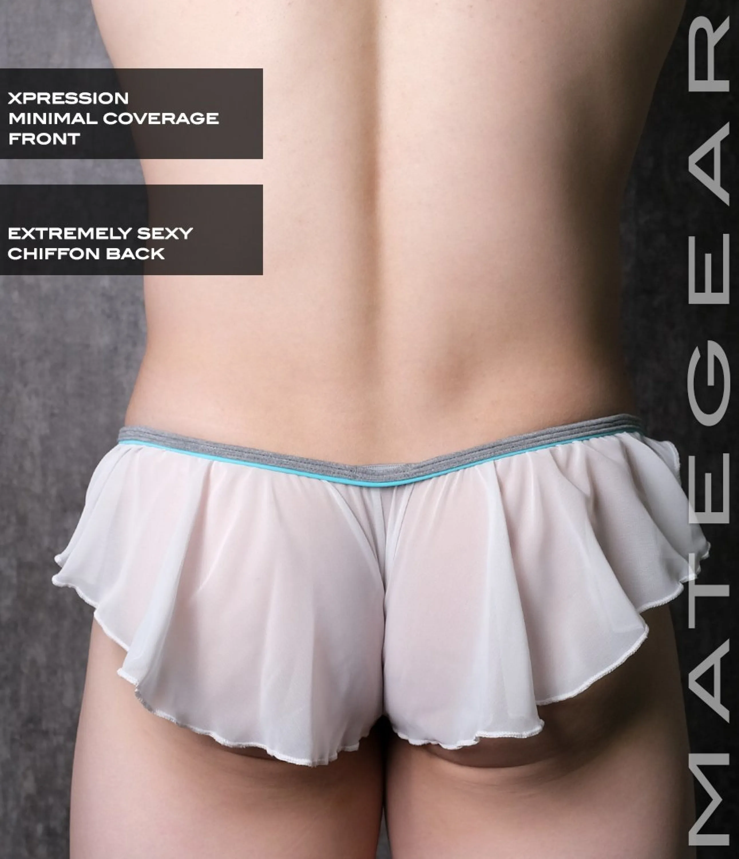 Sexy Men's Underwear Xpression Mini Bikini - Chu Sook (Xpression Front / Chiffon Back)